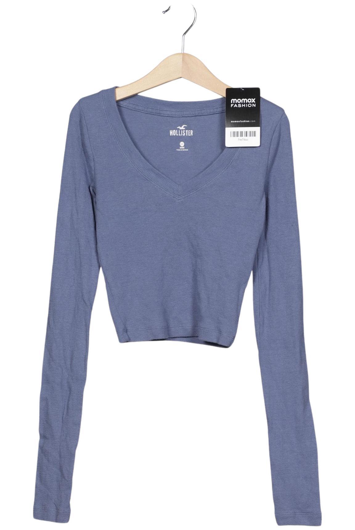 

Hollister Damen Langarmshirt, blau, Gr. 32