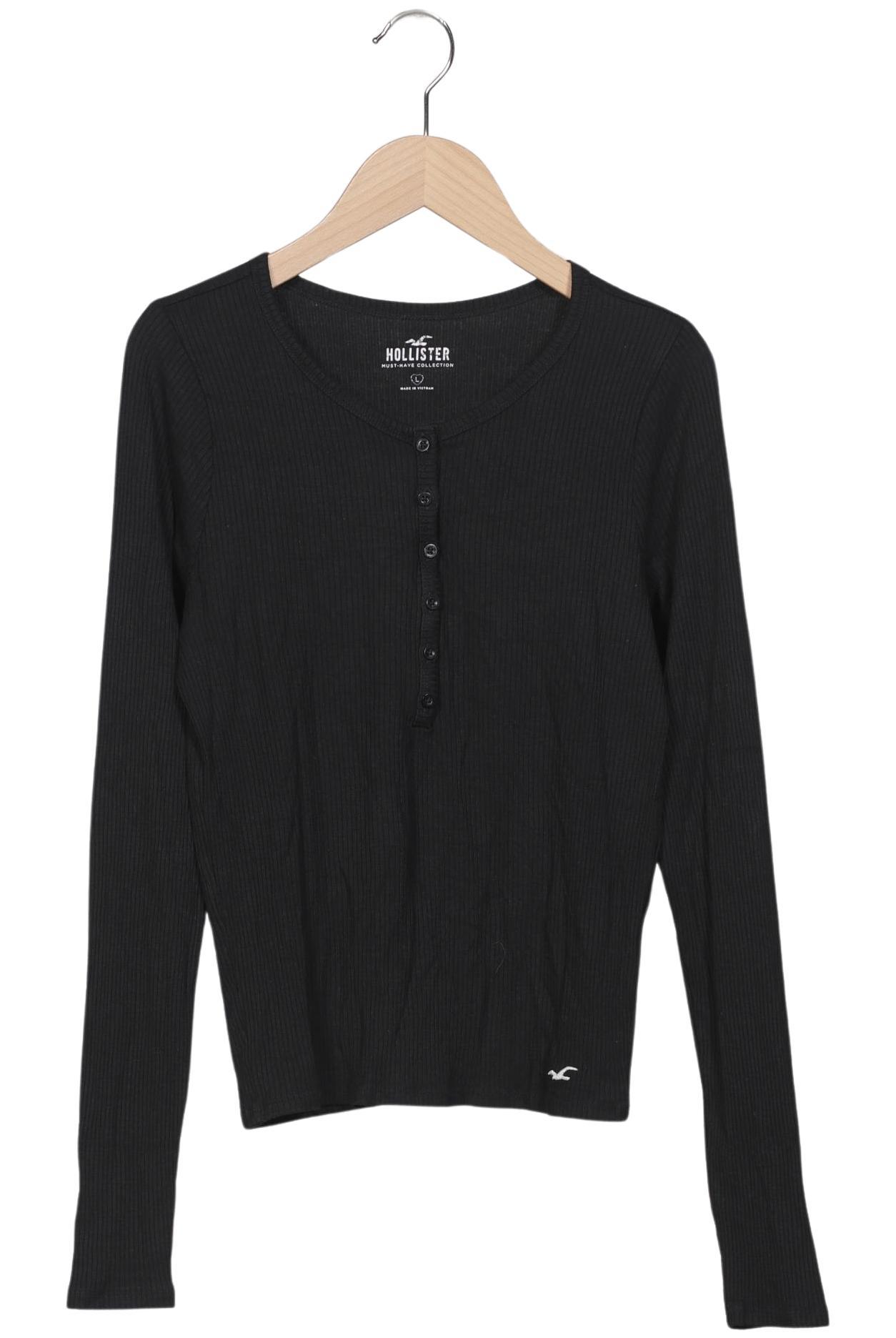 

Hollister Damen Langarmshirt, schwarz, Gr. 42