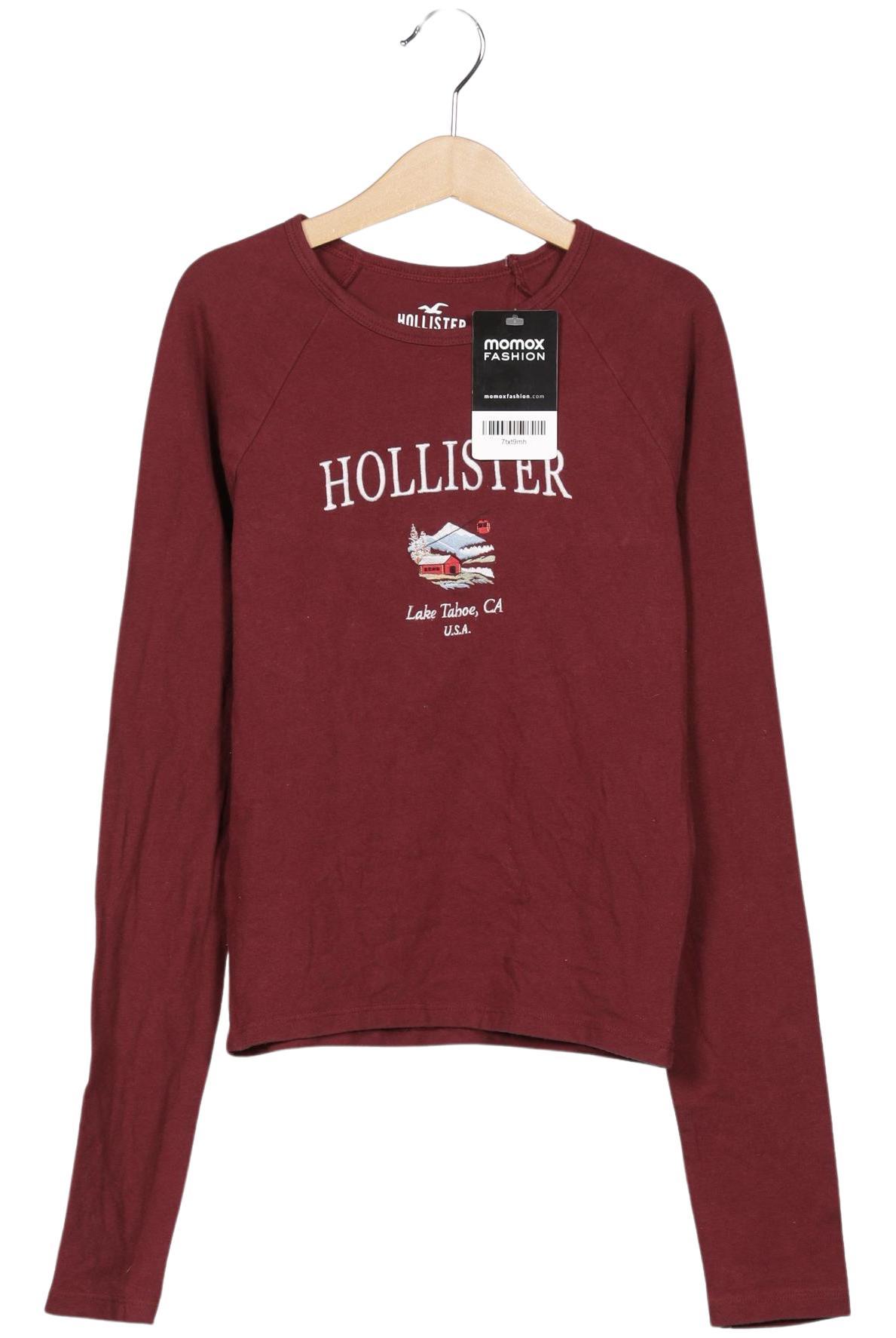 

Hollister Damen Langarmshirt, bordeaux, Gr. 36