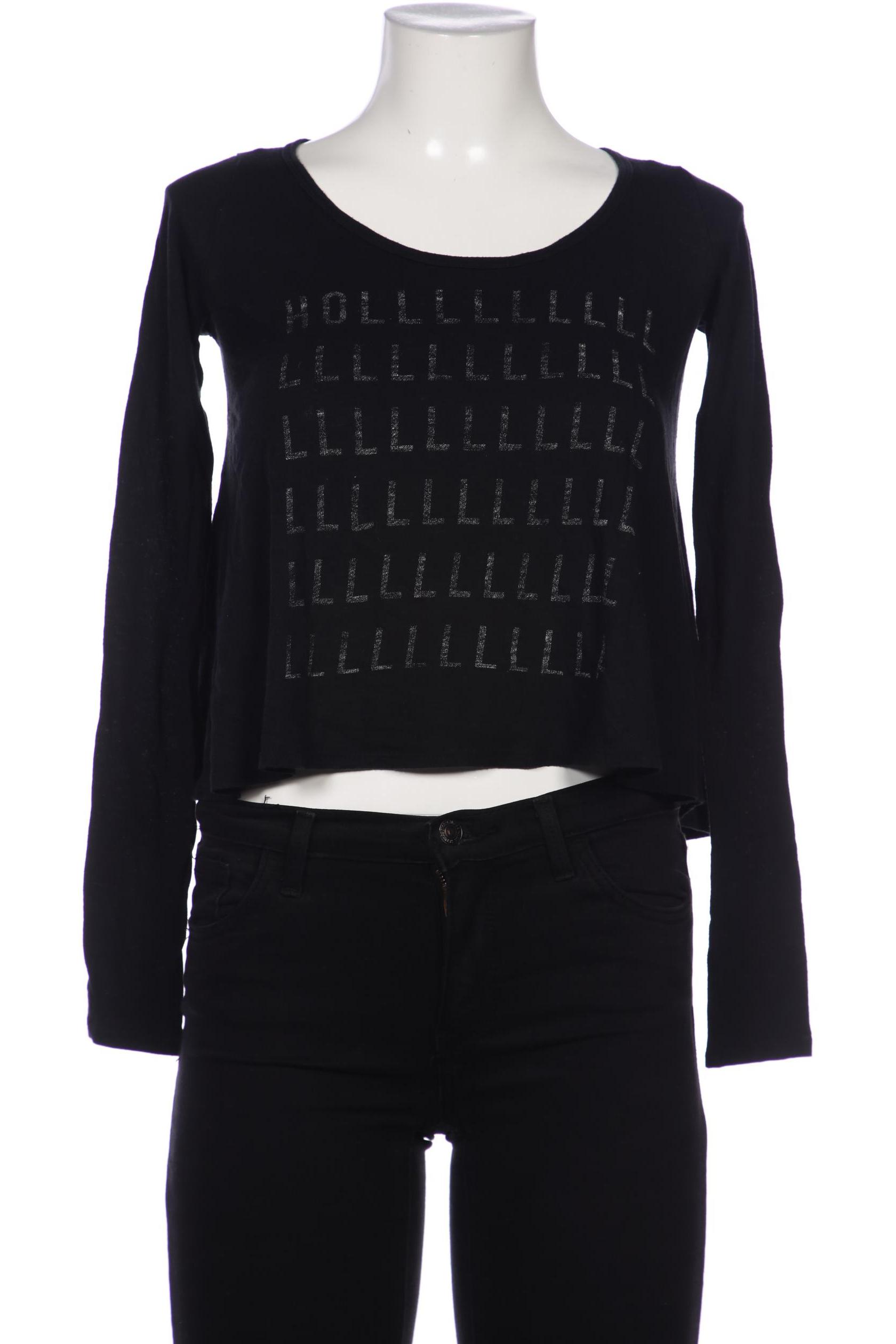 

Hollister Damen Langarmshirt, schwarz, Gr. 34