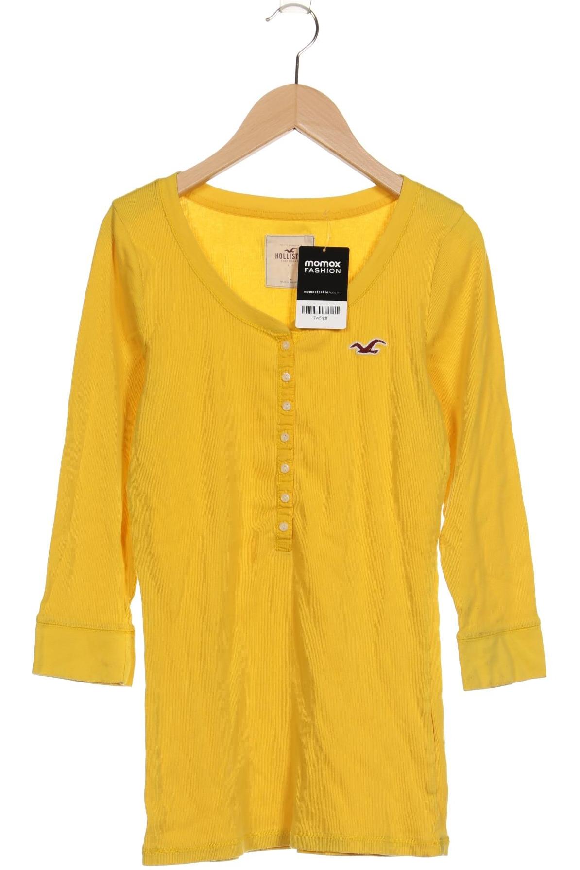 

Hollister Damen Langarmshirt, gelb, Gr. 42