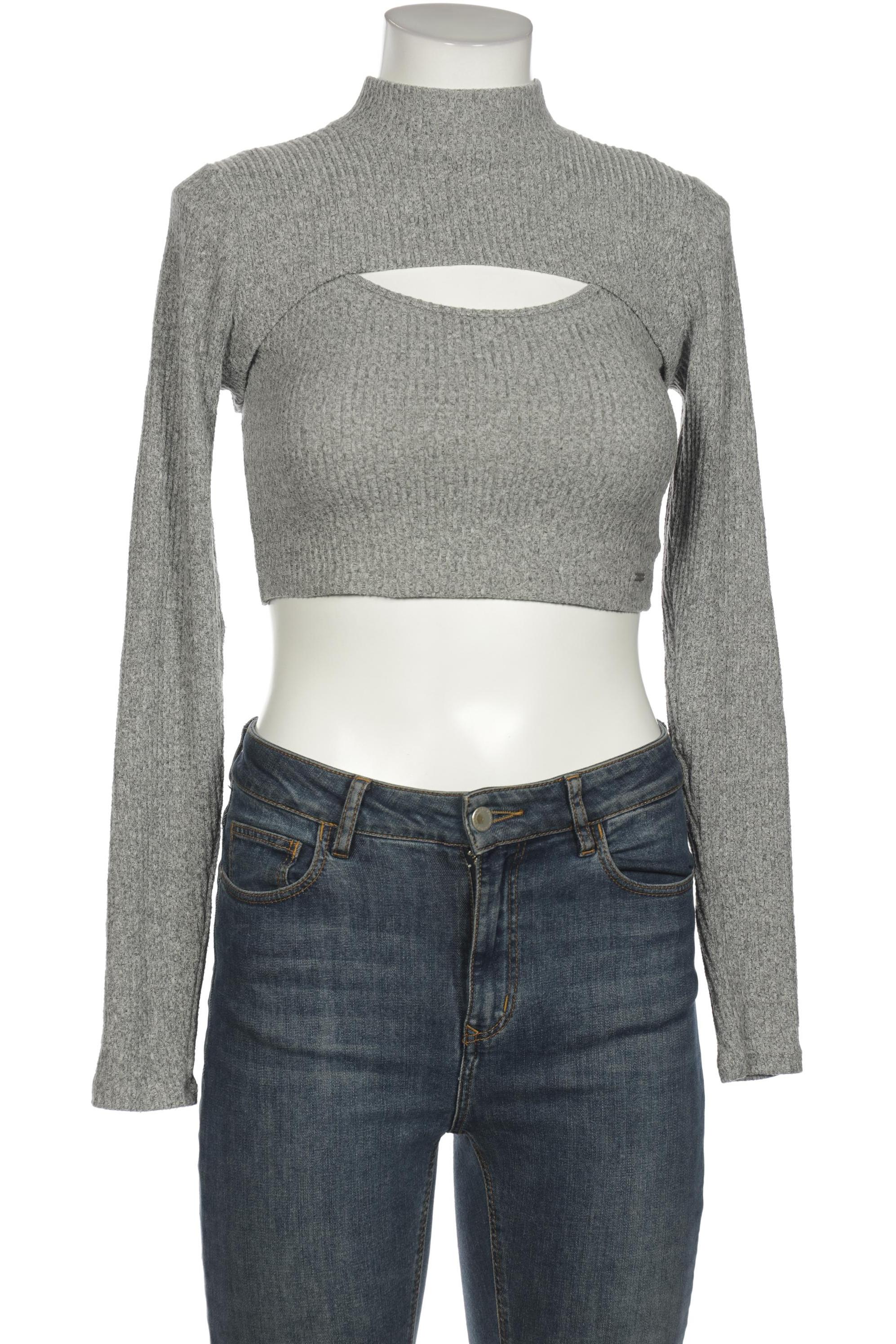 

Hollister Damen Langarmshirt, grau