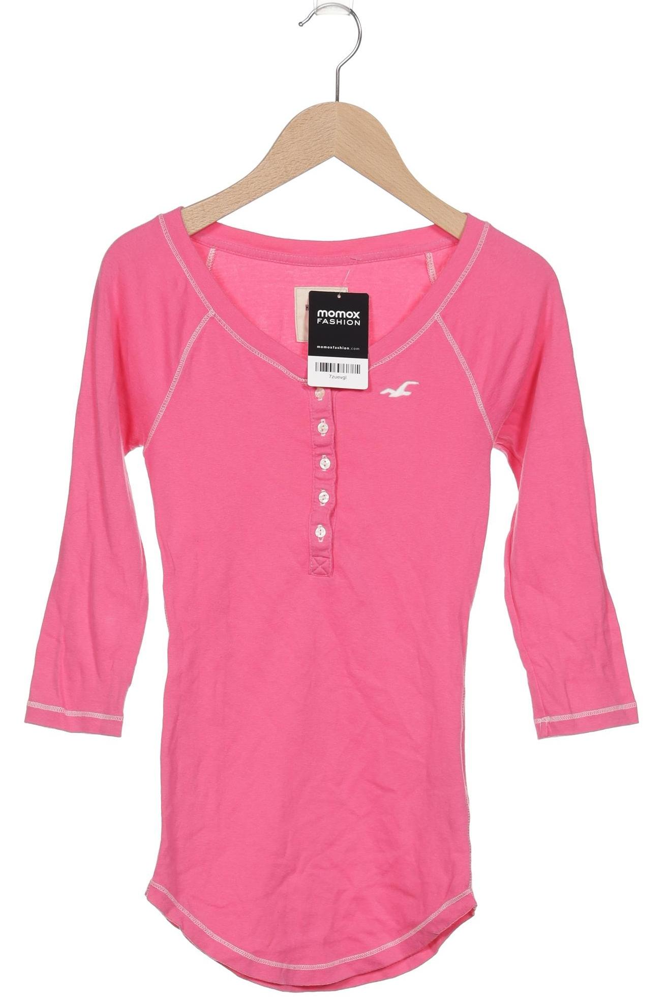 

Hollister Damen Langarmshirt, pink, Gr. 34