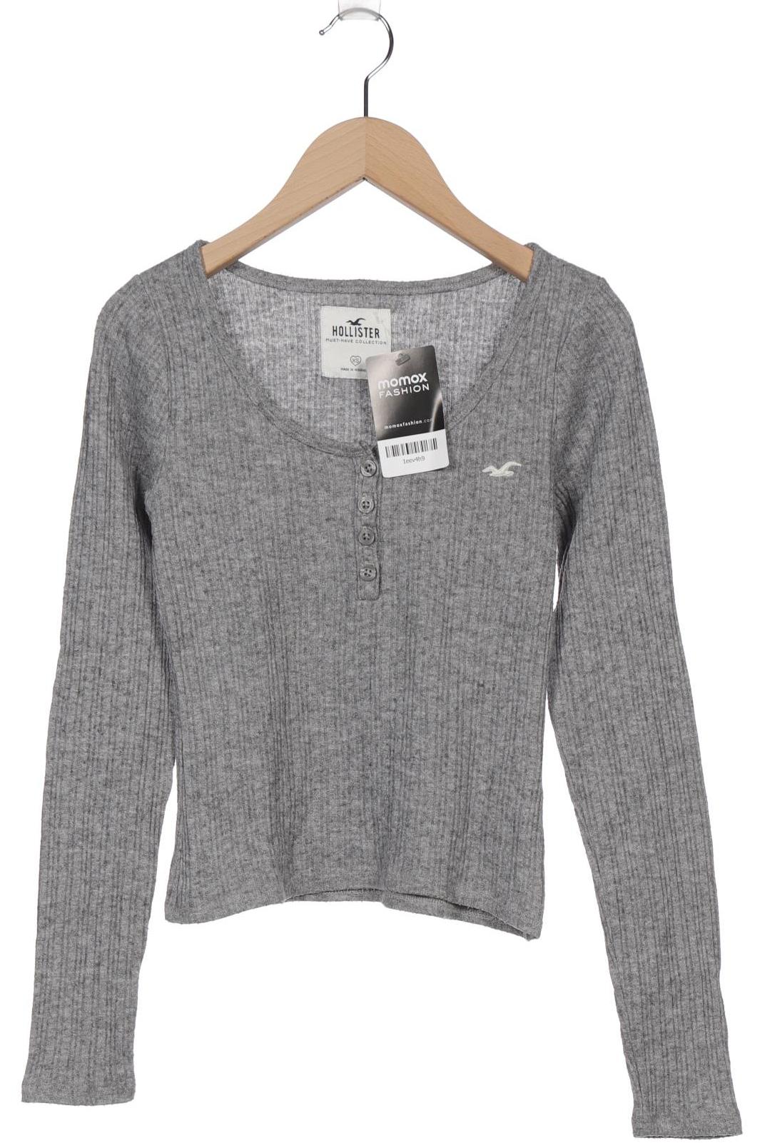 

Hollister Damen Langarmshirt, grau