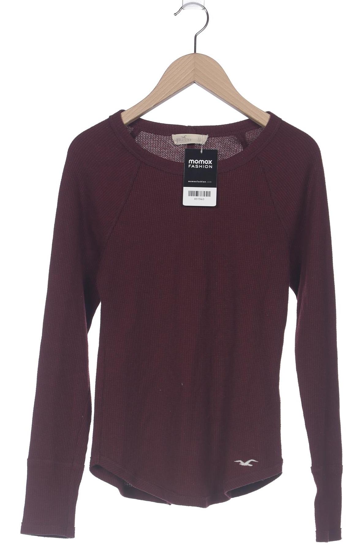 

Hollister Damen Langarmshirt, bordeaux, Gr. 34
