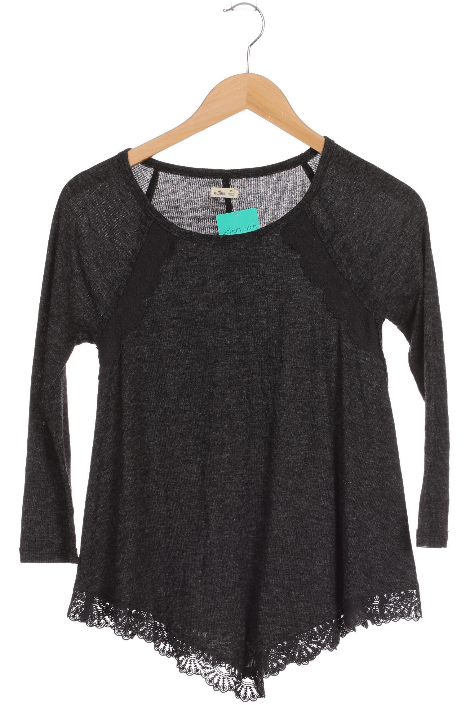 

Hollister Damen Langarmshirt, grau, Gr.