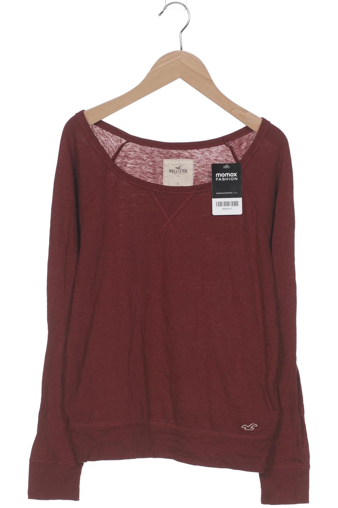 

Hollister Damen Langarmshirt, bordeaux, Gr. 36