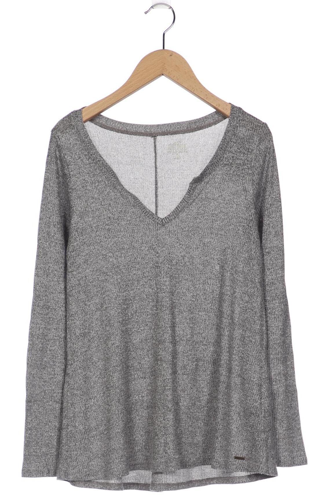 

Hollister Damen Langarmshirt, grau, Gr. 36