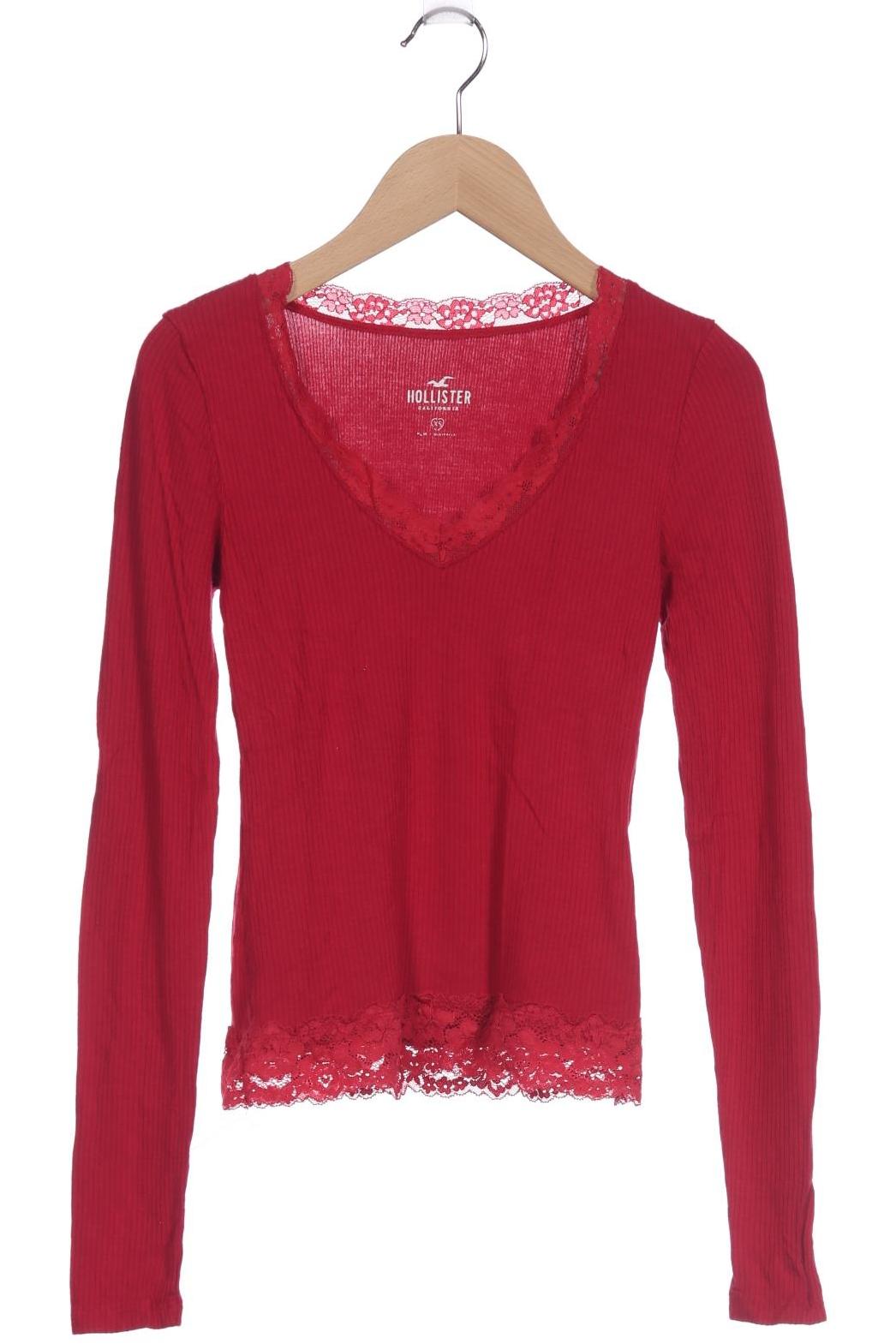 

Hollister Damen Langarmshirt, pink, Gr. 34