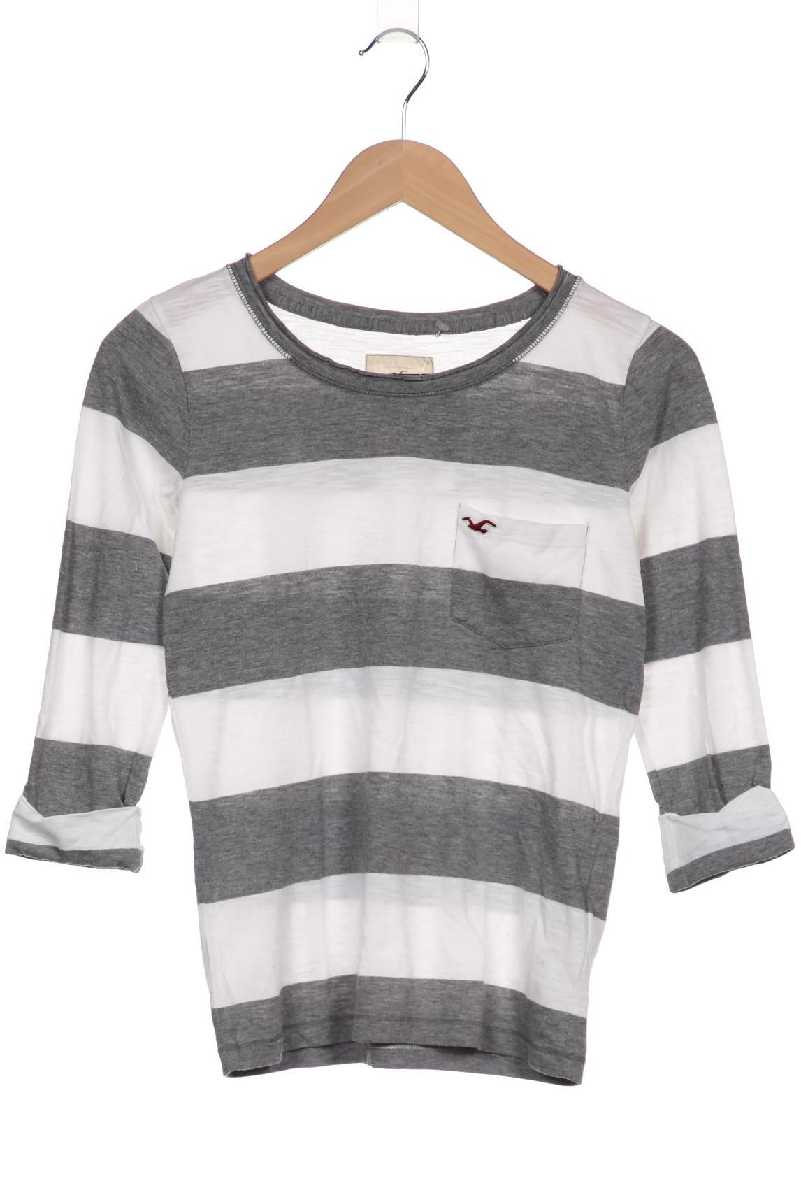 

Hollister Damen Langarmshirt, grau, Gr. 34