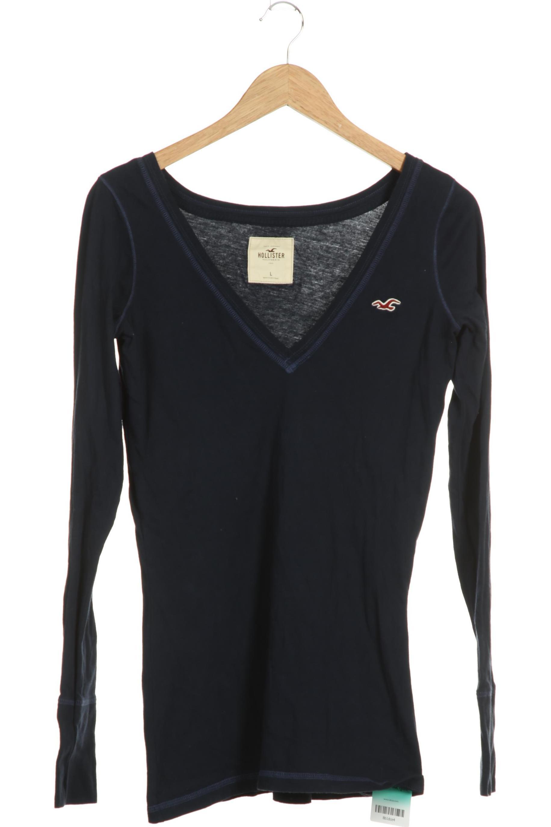 

Hollister Damen Langarmshirt, blau, Gr.