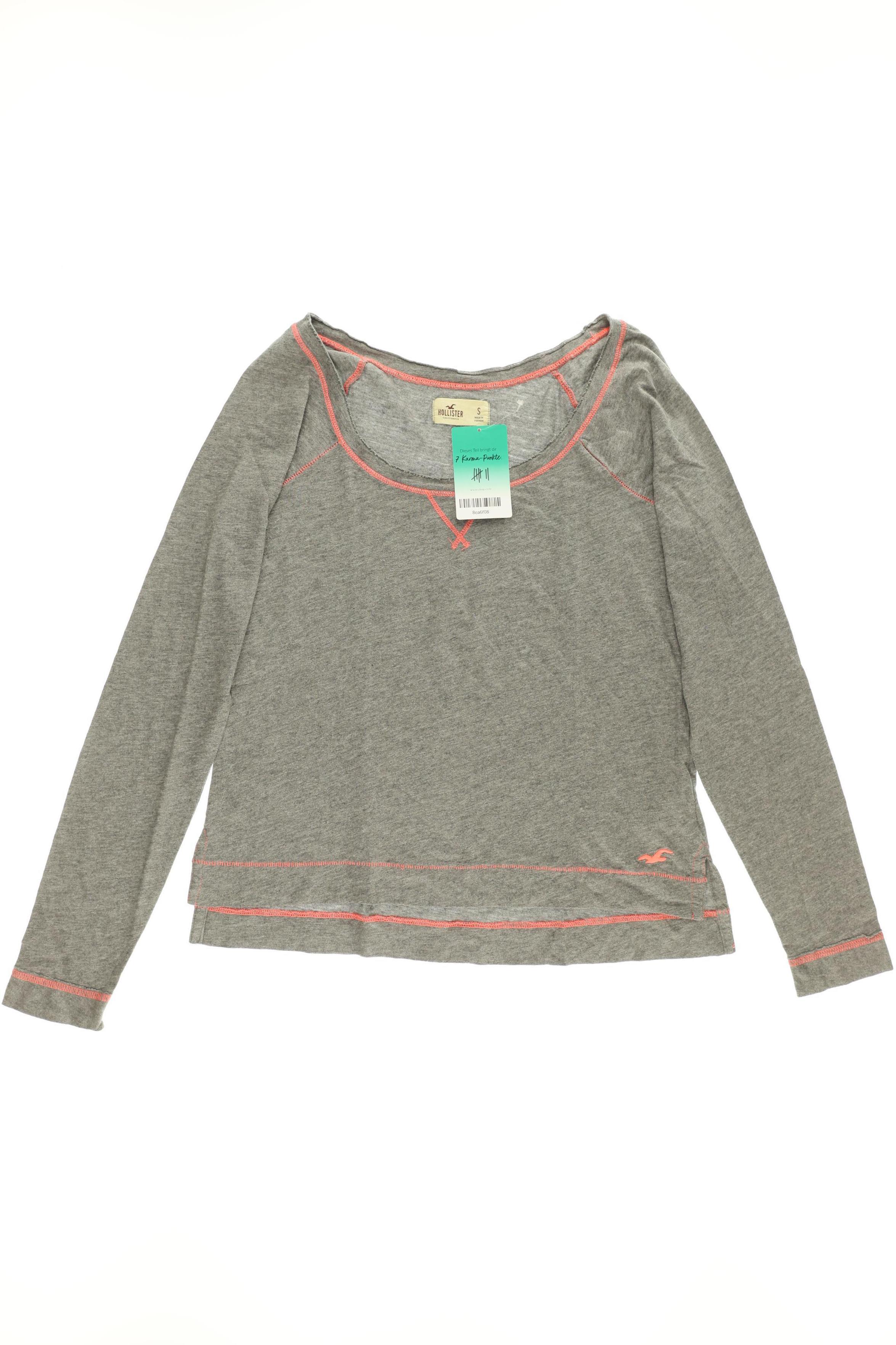 

Hollister Damen Langarmshirt, grau, Gr.