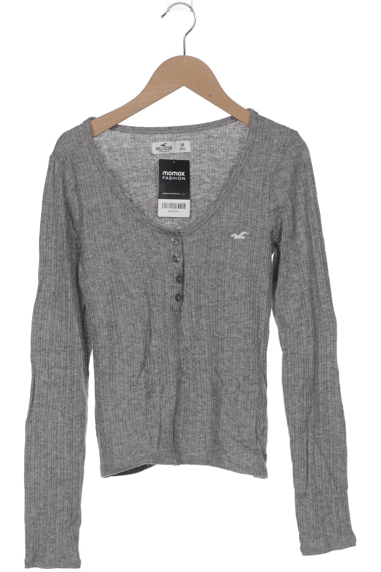 

Hollister Damen Langarmshirt, grau, Gr. 38