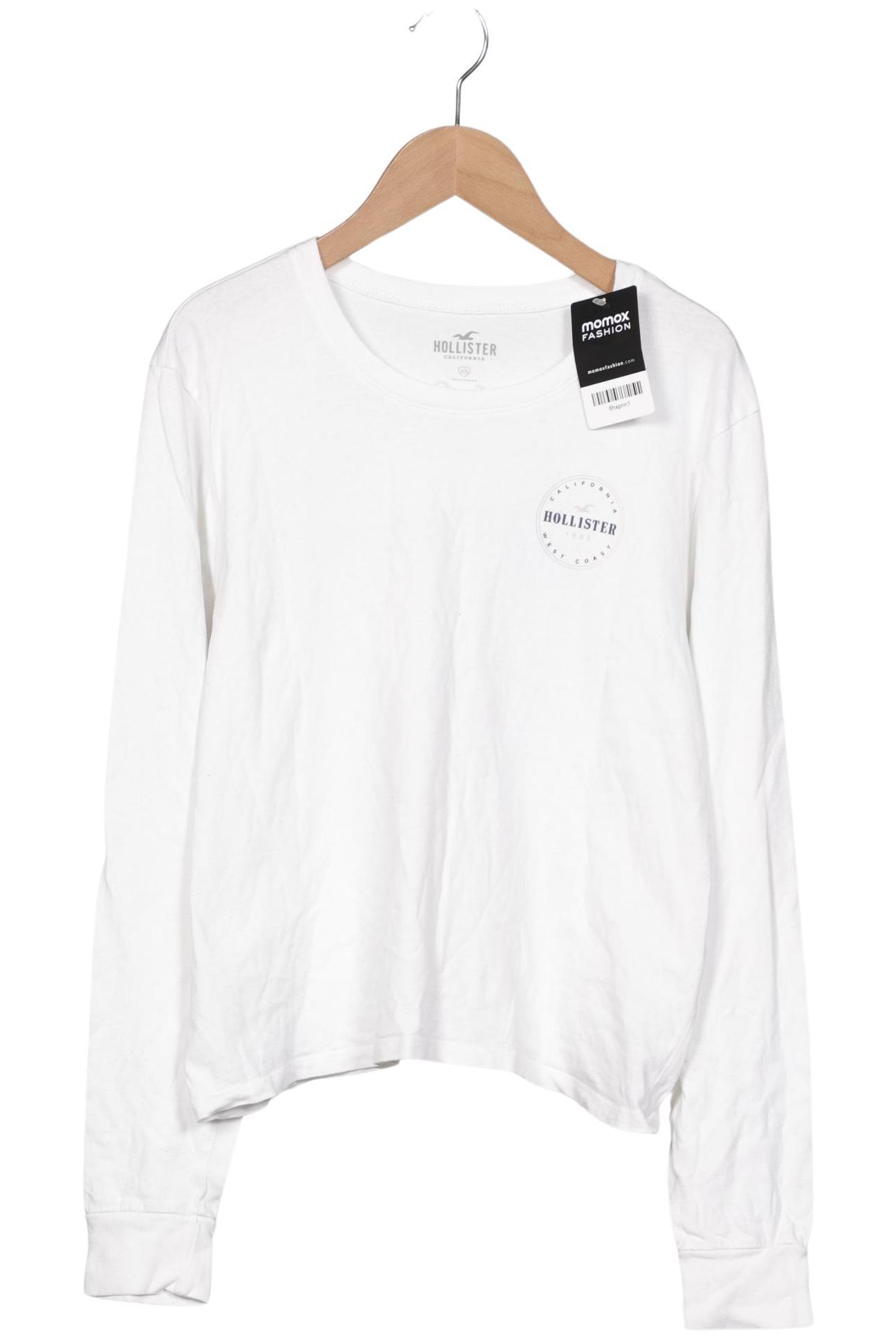 

Hollister Damen Langarmshirt, weiß, Gr. 34