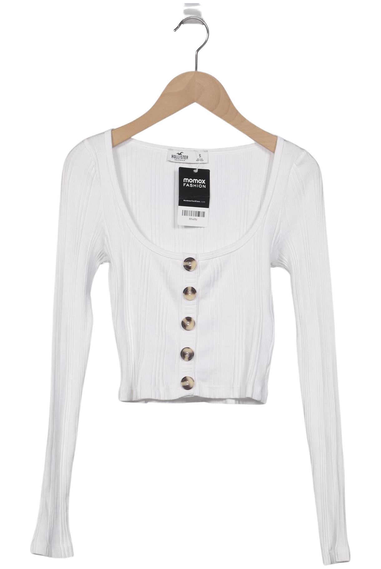

Hollister Damen Langarmshirt, weiß, Gr. 36