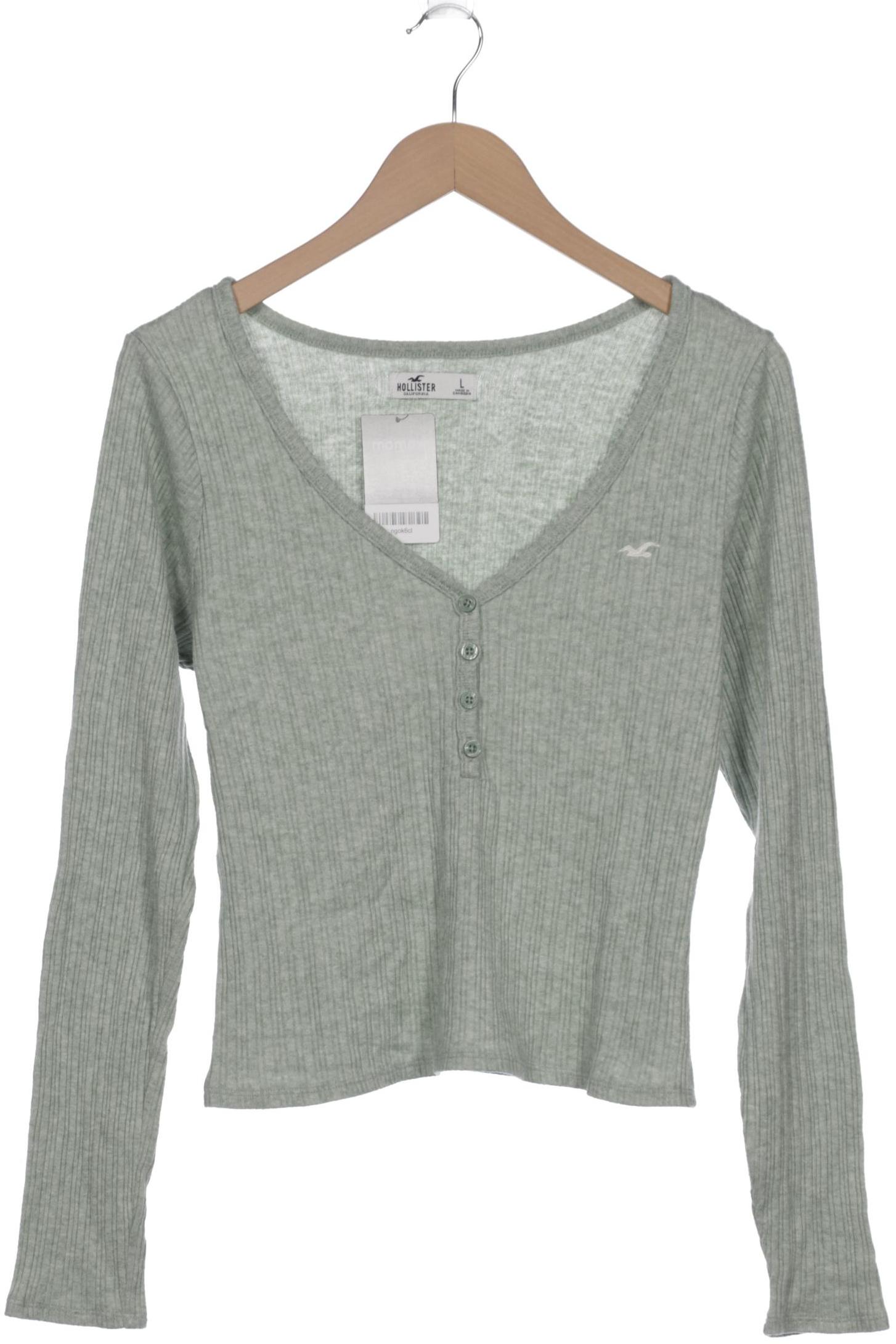 

Hollister Damen Langarmshirt, hellgrün, Gr. 42