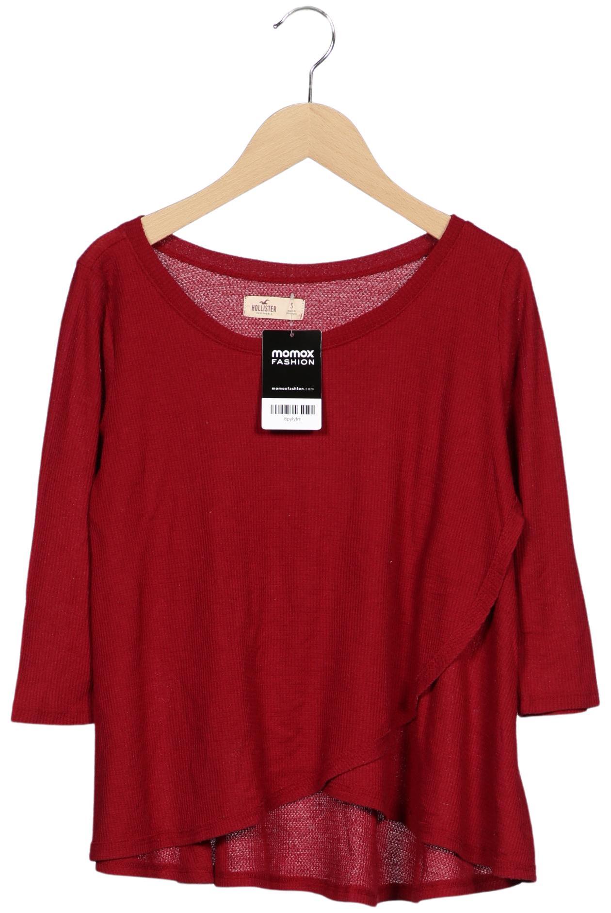 

Hollister Damen Langarmshirt, rot, Gr. 36