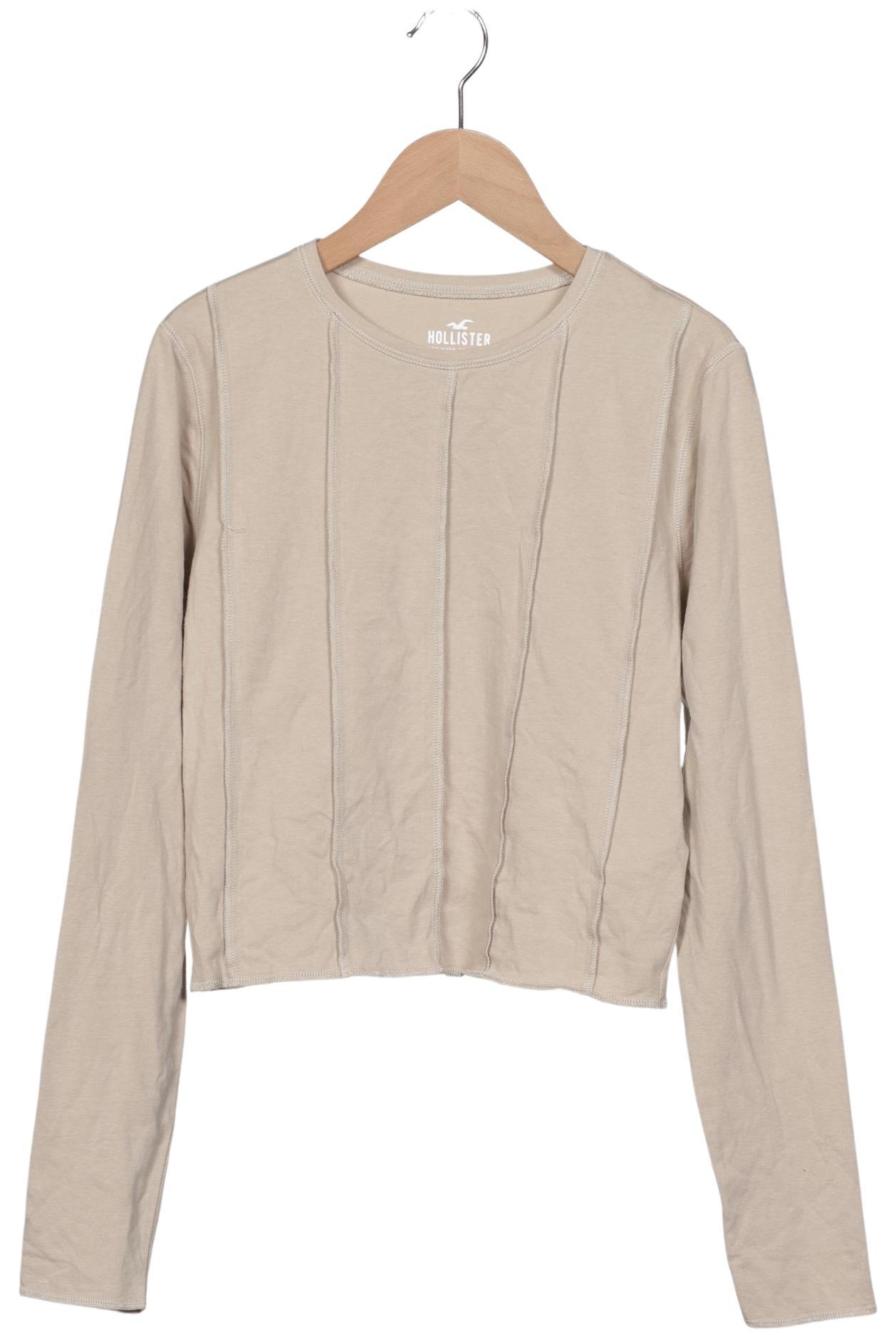 

Hollister Damen Langarmshirt, beige, Gr. 42