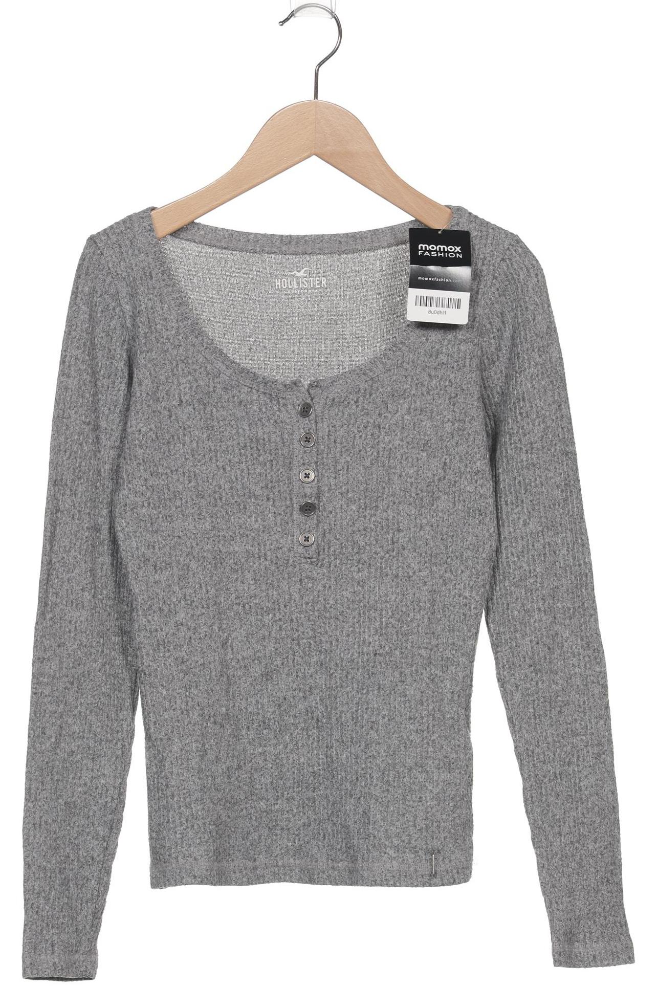 

Hollister Damen Langarmshirt, grau, Gr. 36