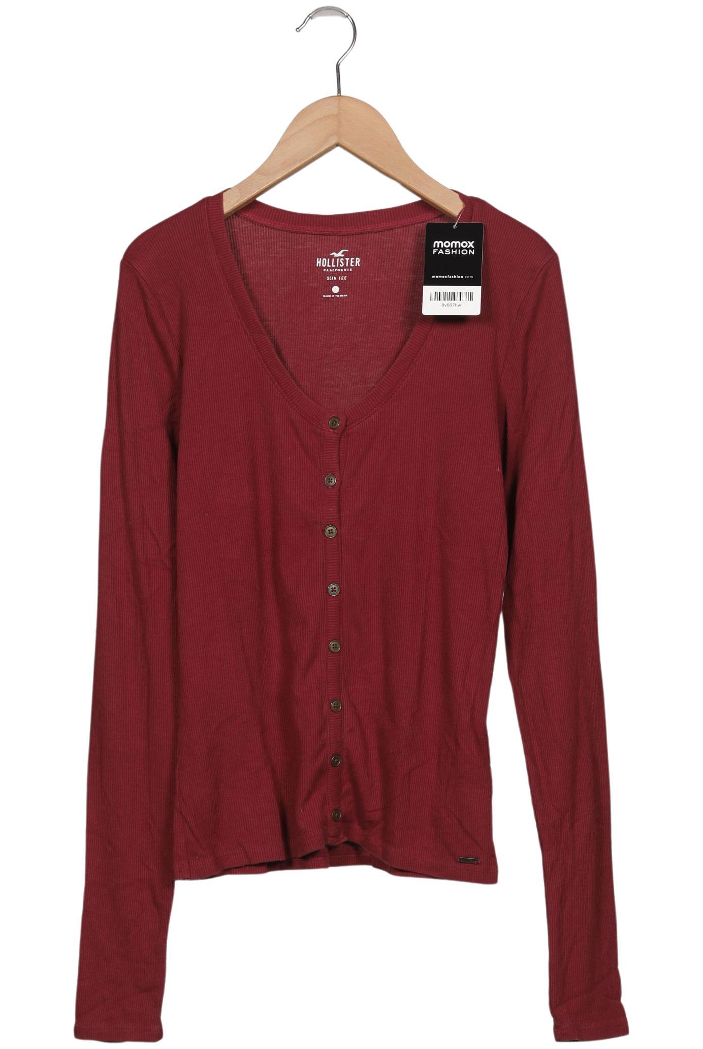 

Hollister Damen Langarmshirt, rot, Gr. 42