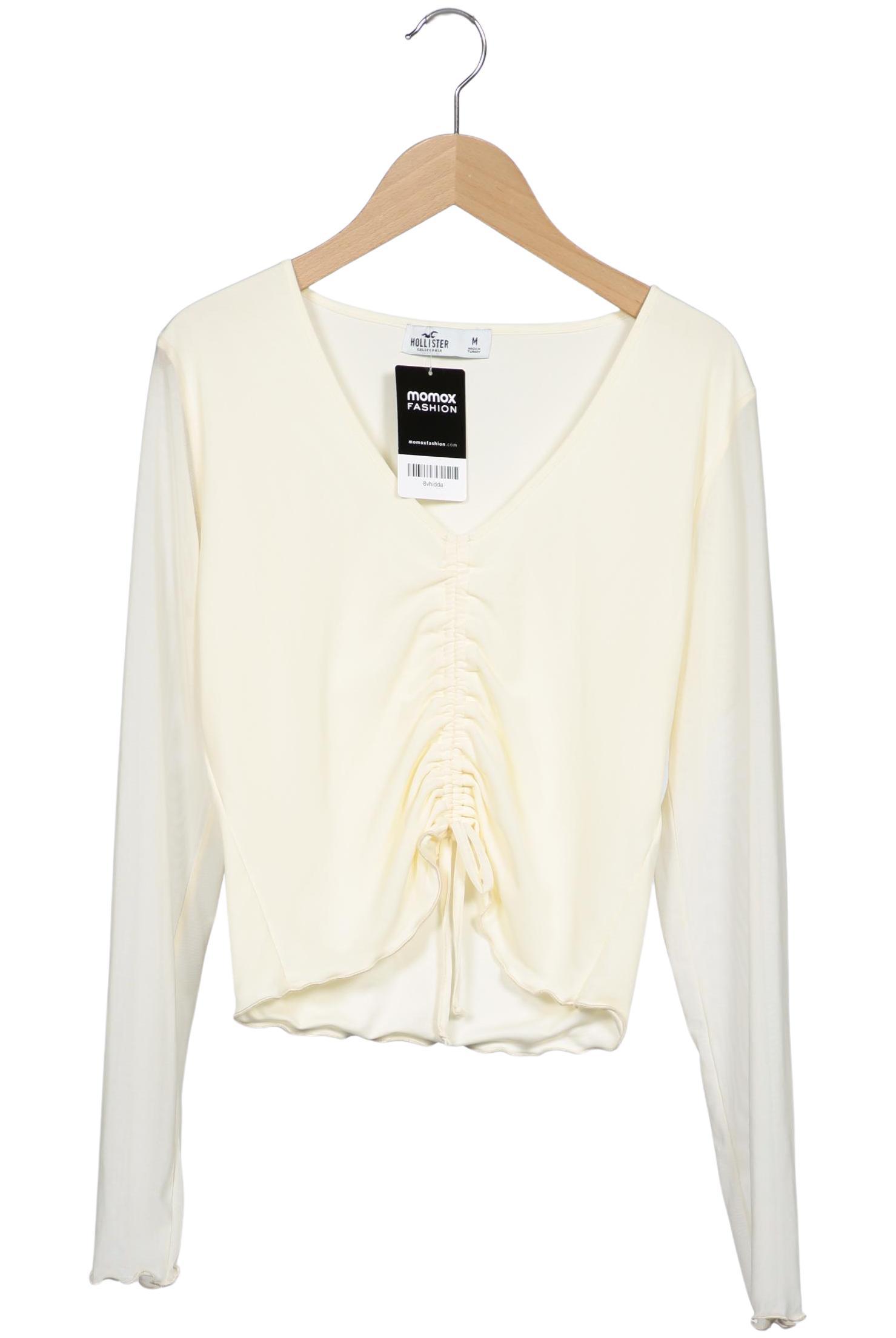 

Hollister Damen Langarmshirt, cremeweiß, Gr. 38