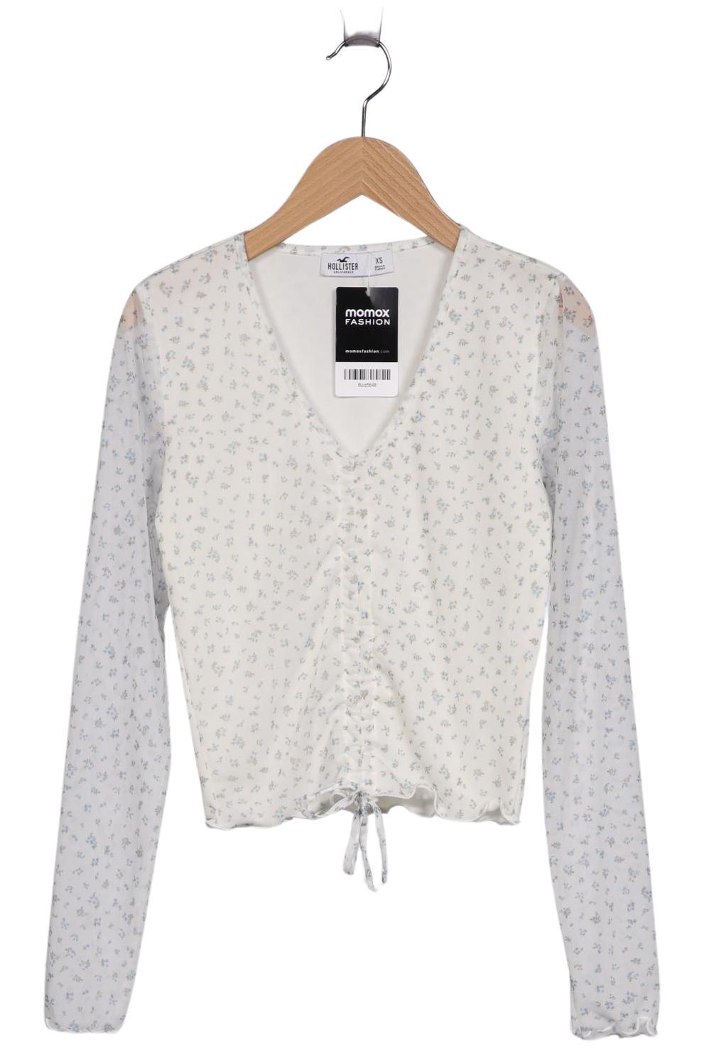 

Hollister Damen Langarmshirt, weiß, Gr. 34