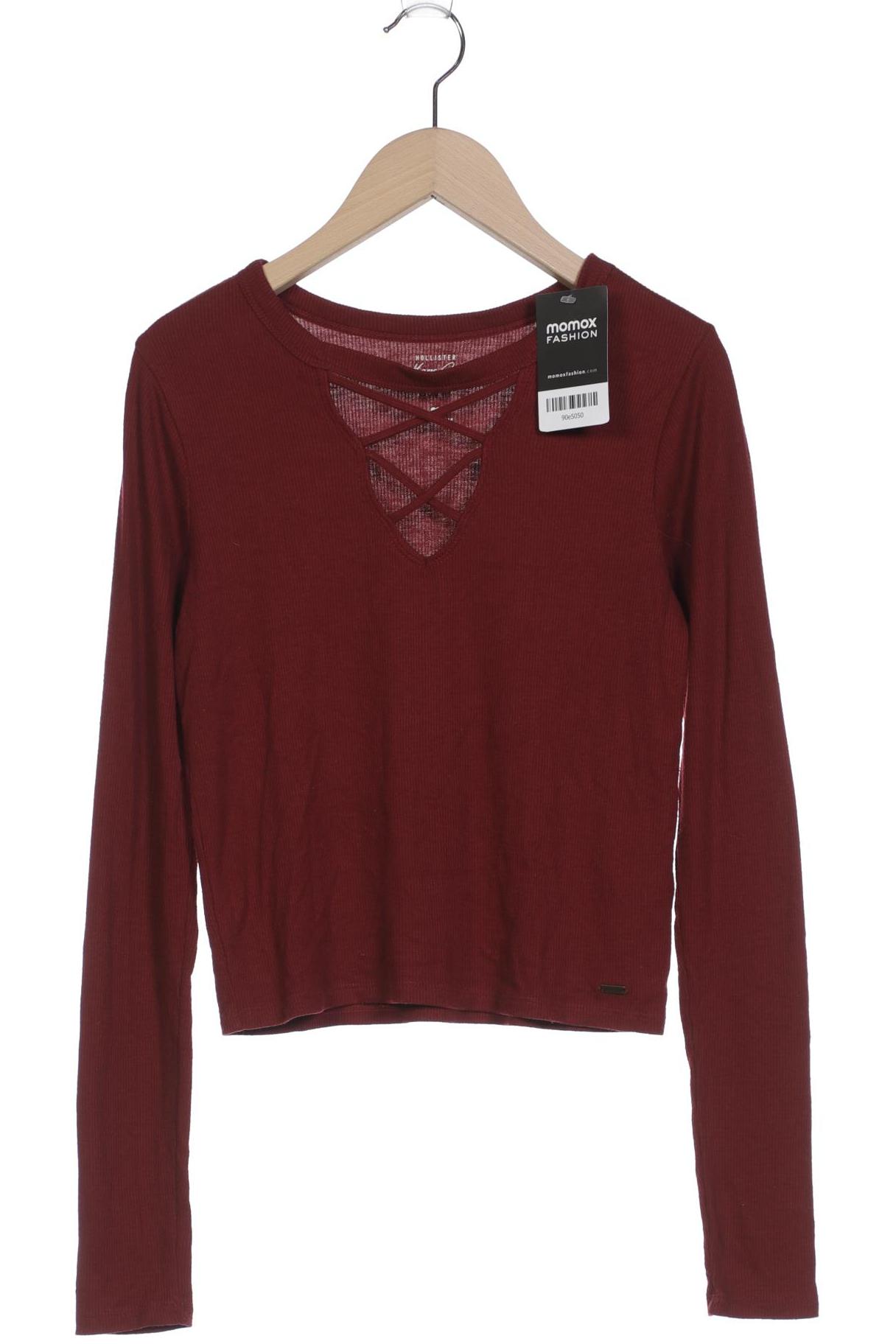 

Hollister Damen Langarmshirt, rot, Gr. 36