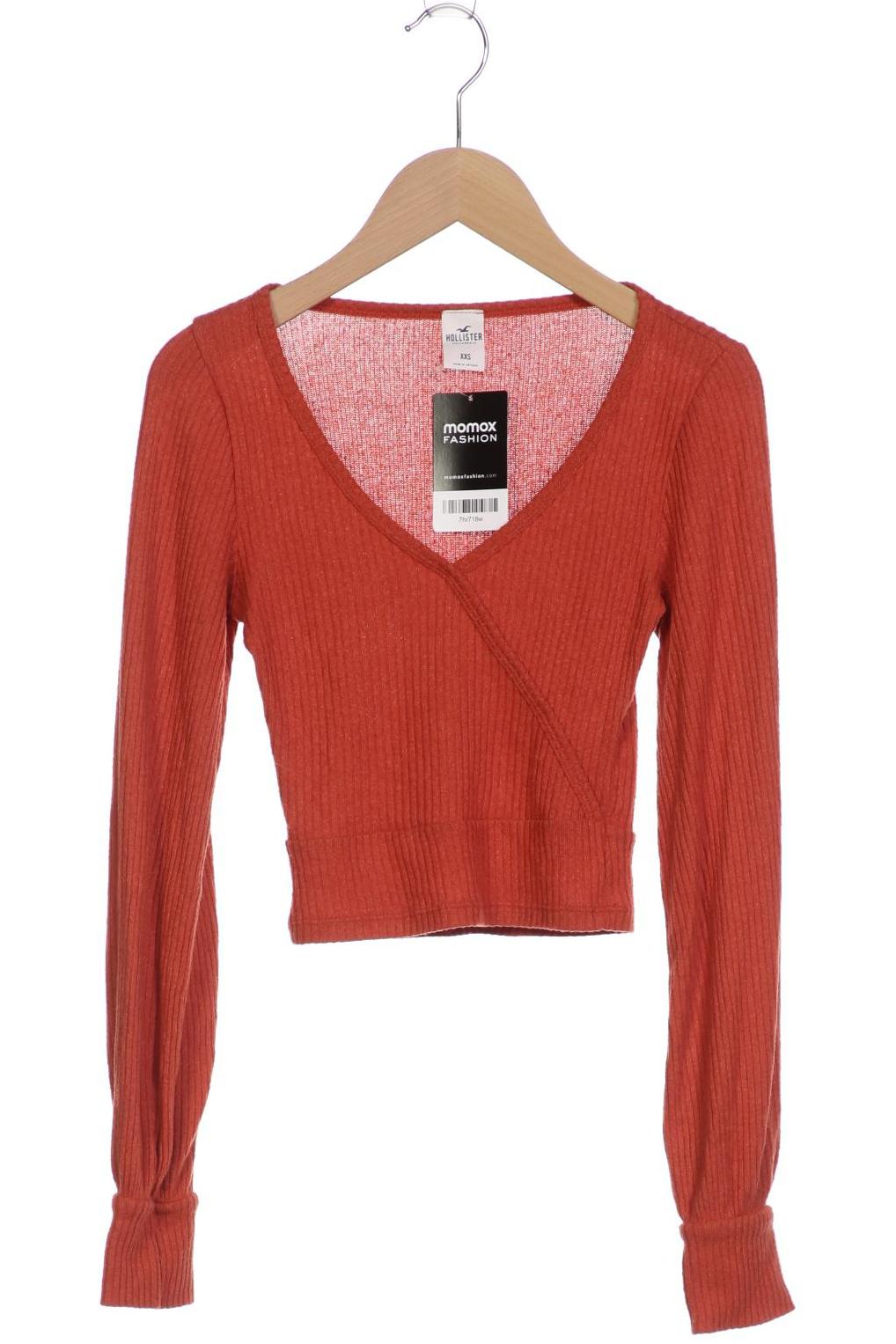 

Hollister Damen Langarmshirt, orange, Gr. 32