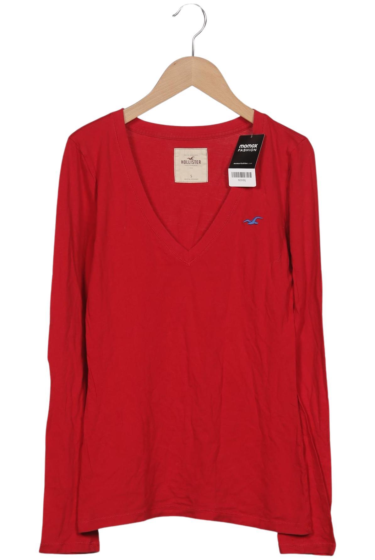 

Hollister Damen Langarmshirt, rot, Gr. 36