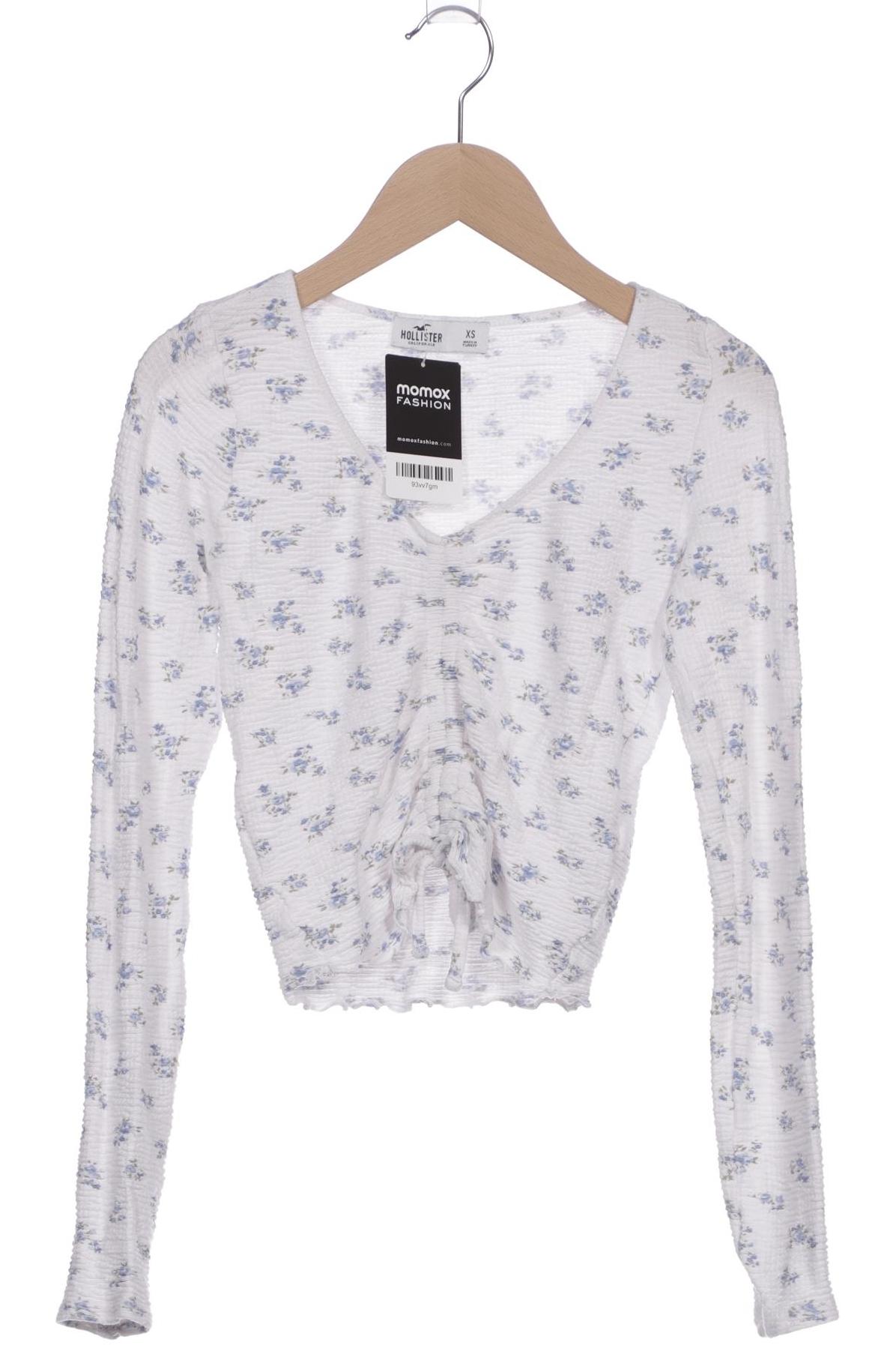 

Hollister Damen Langarmshirt, weiß, Gr. 34