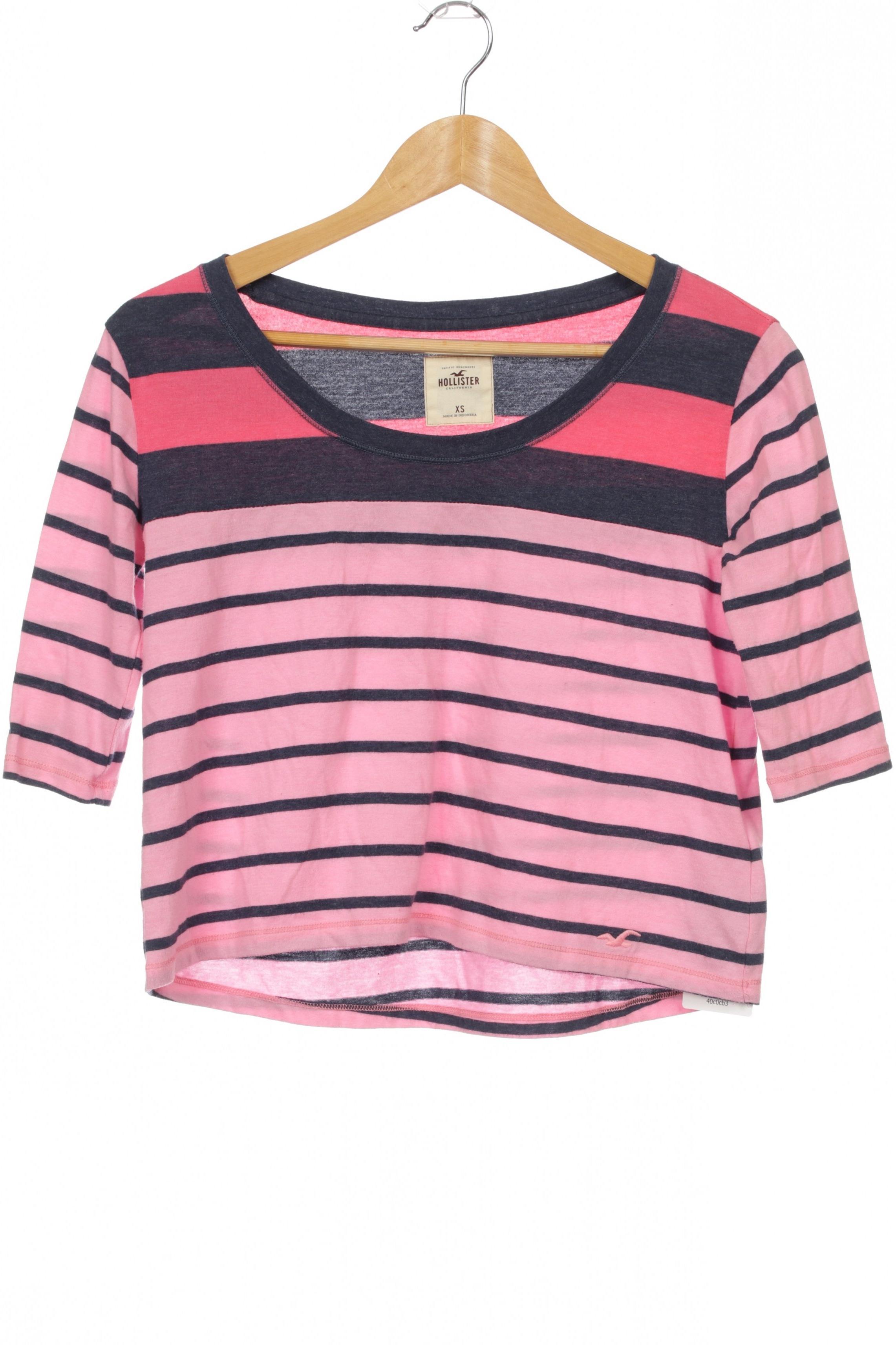 

Hollister Damen Langarmshirt, pink, Gr.
