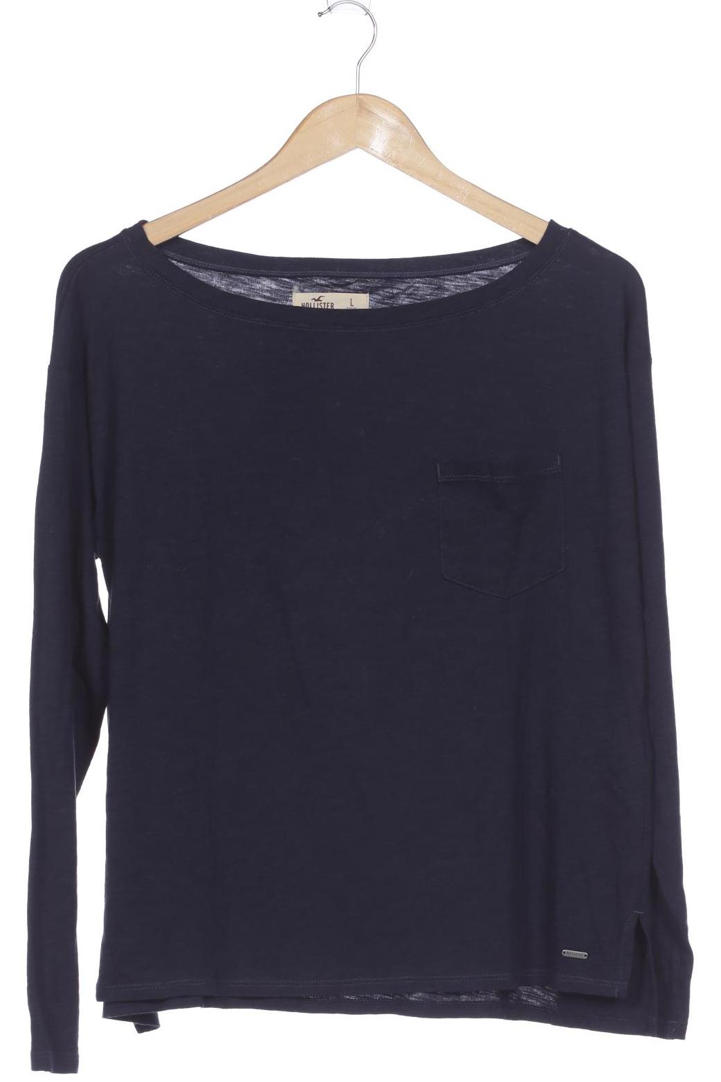 

Hollister Damen Langarmshirt, blau, Gr. 42