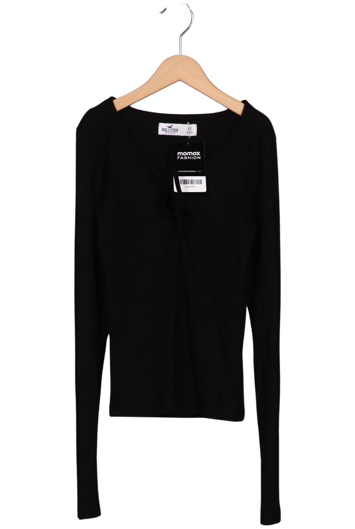 

Hollister Damen Langarmshirt, schwarz, Gr. 34