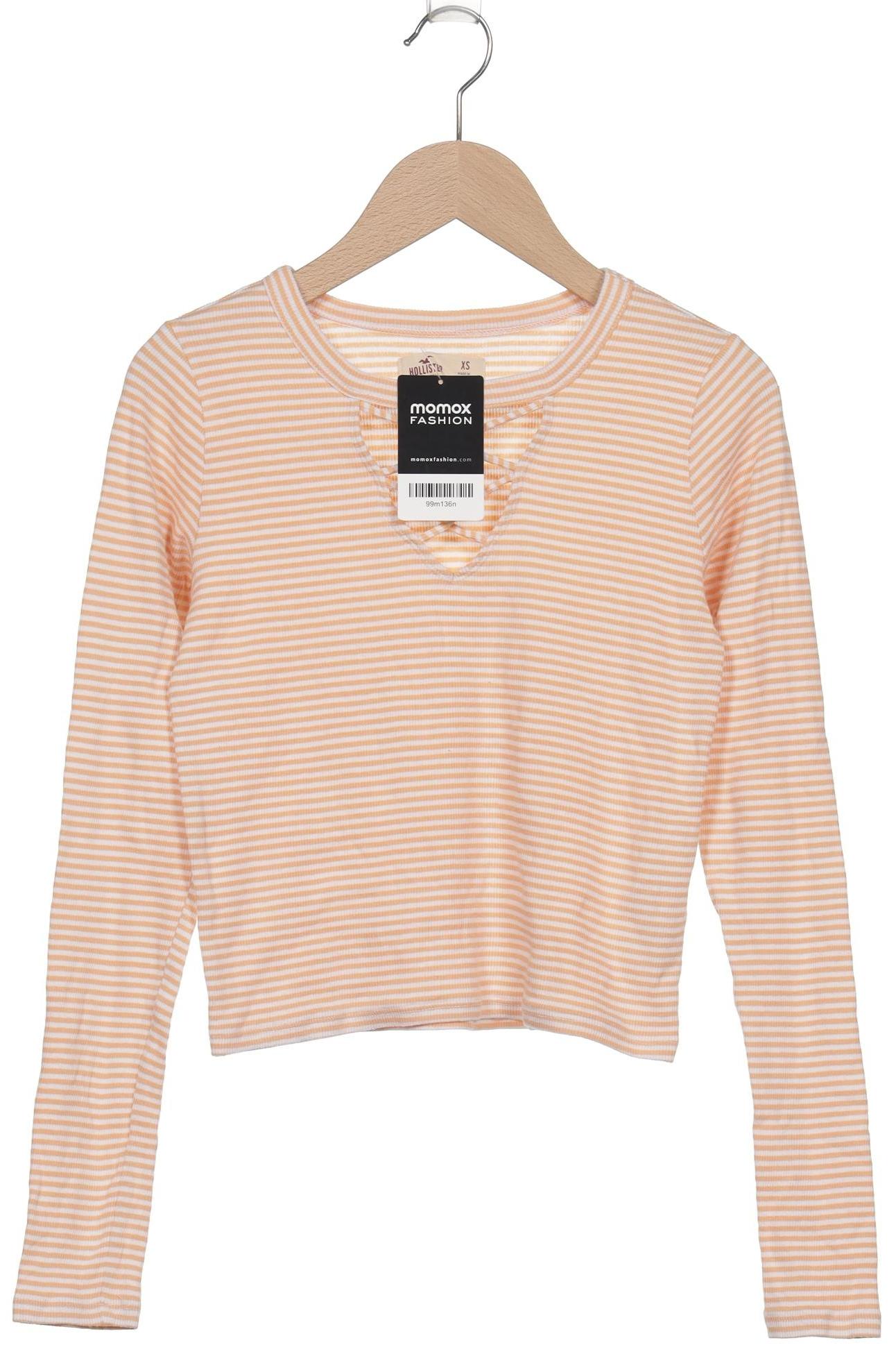 

Hollister Damen Langarmshirt, orange, Gr. 34