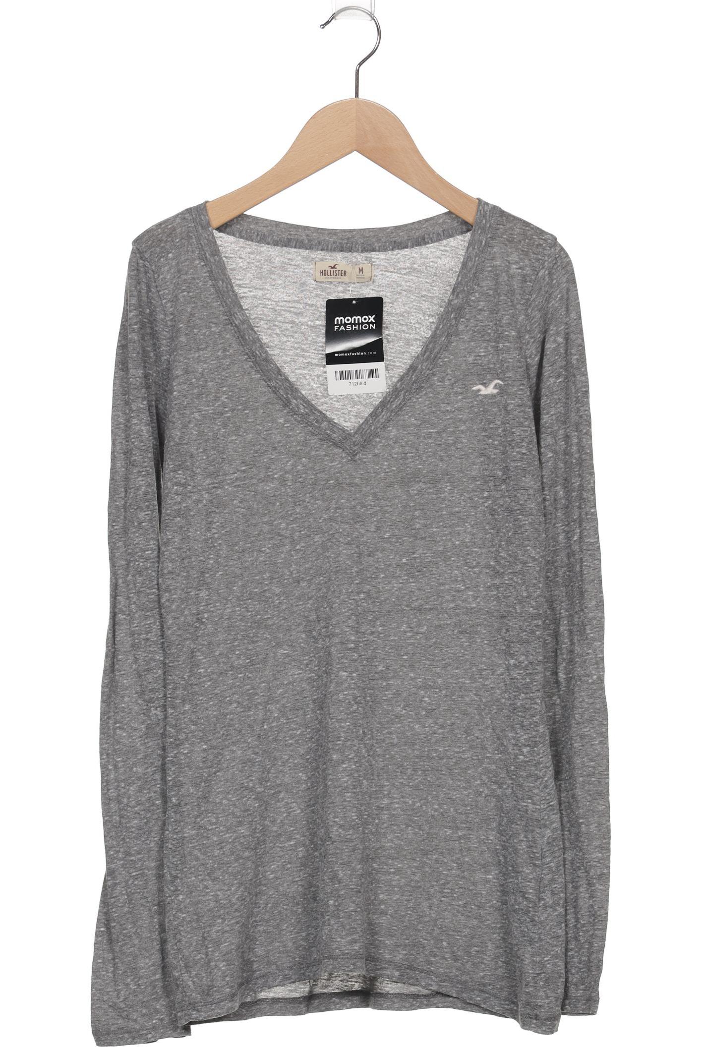 

Hollister Damen Langarmshirt, grau, Gr. 38