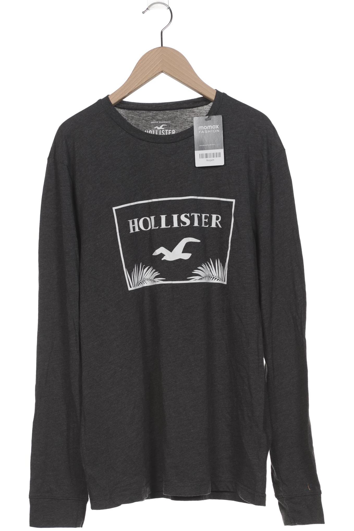 

Hollister Damen Langarmshirt, grau, Gr. 38