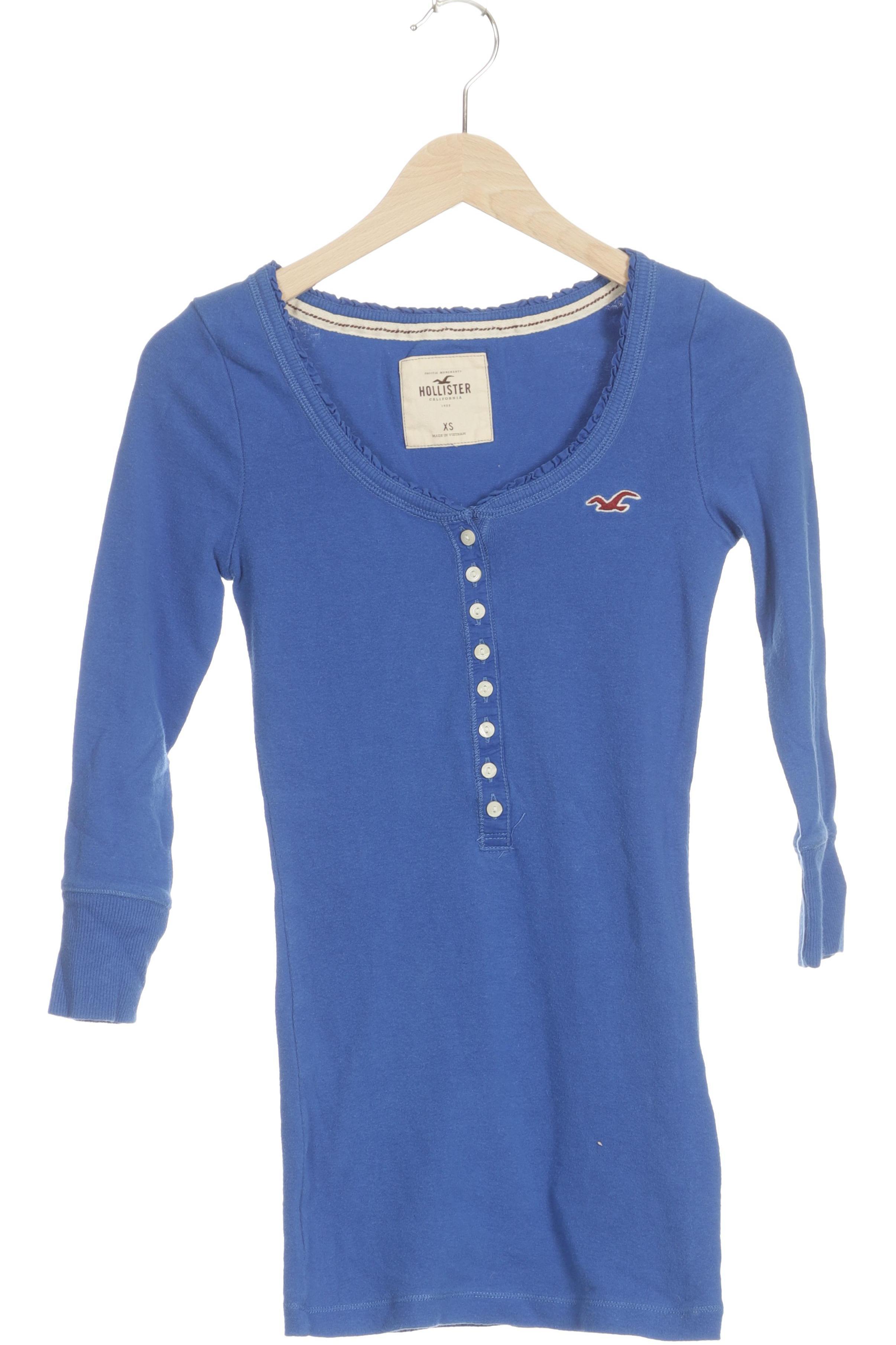 

Hollister Damen Langarmshirt, blau, Gr.