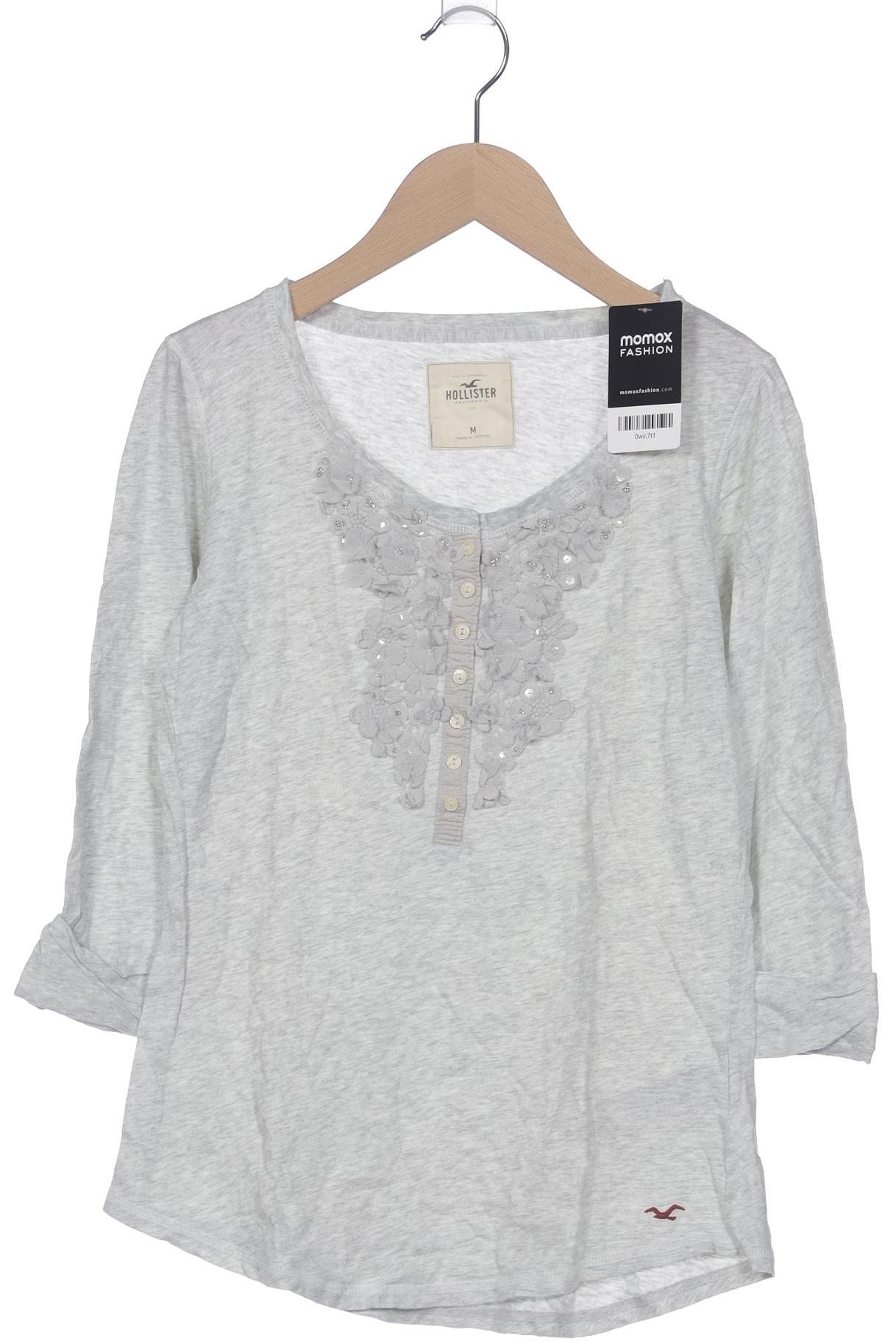 

Hollister Damen Langarmshirt, grau, Gr. 38