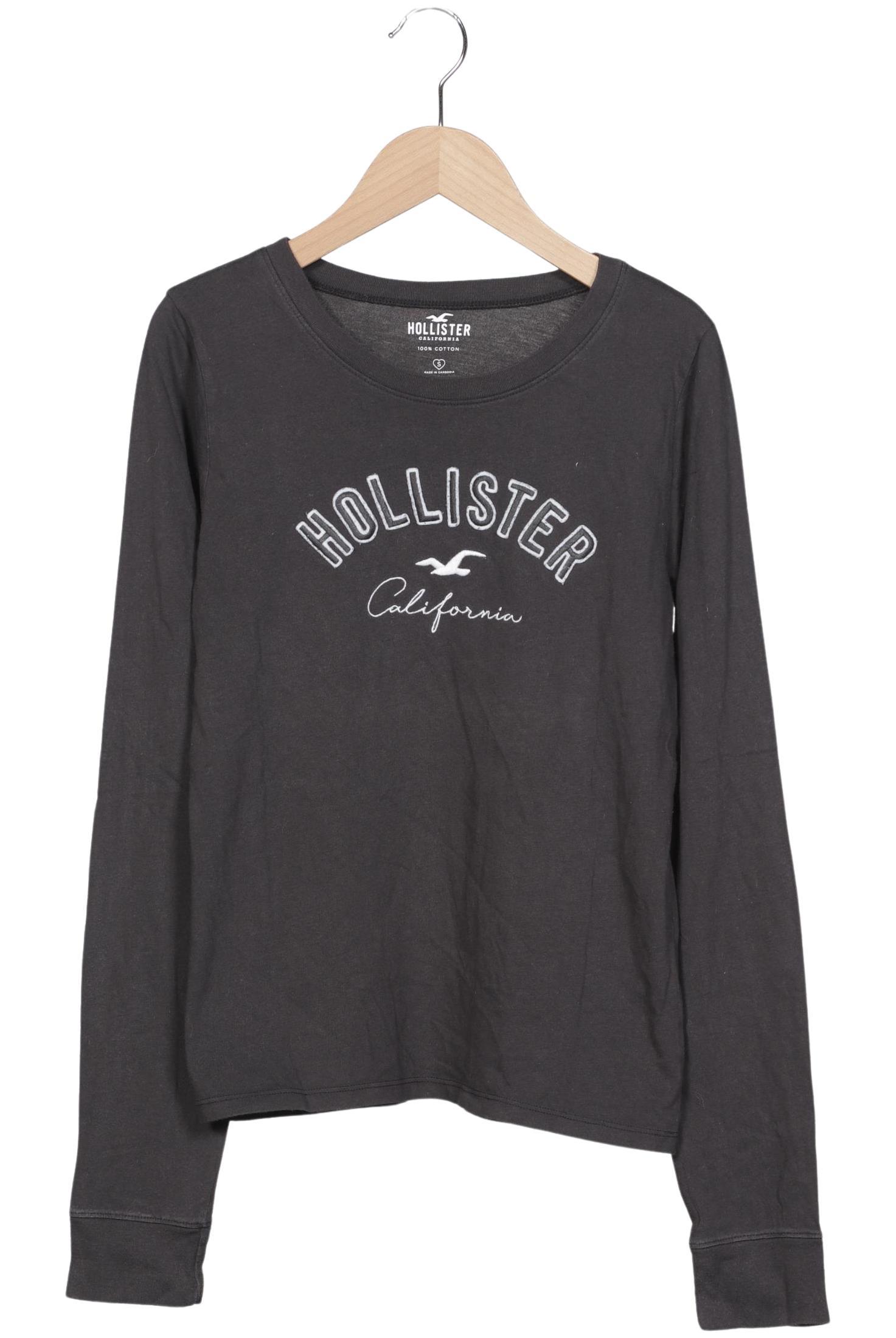 

Hollister Damen Langarmshirt, grau, Gr. 36