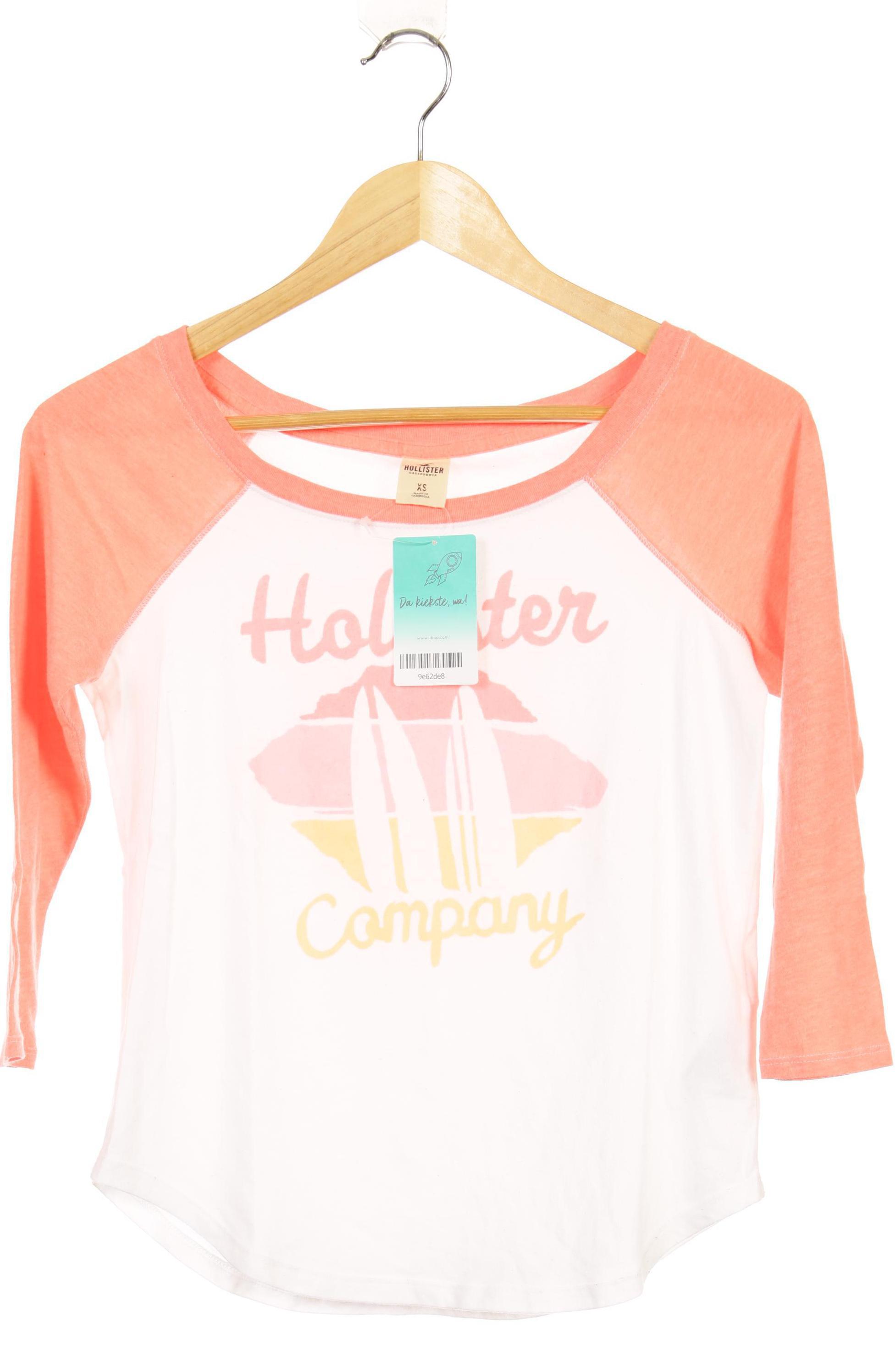 

Hollister Damen Langarmshirt, weiß, Gr.