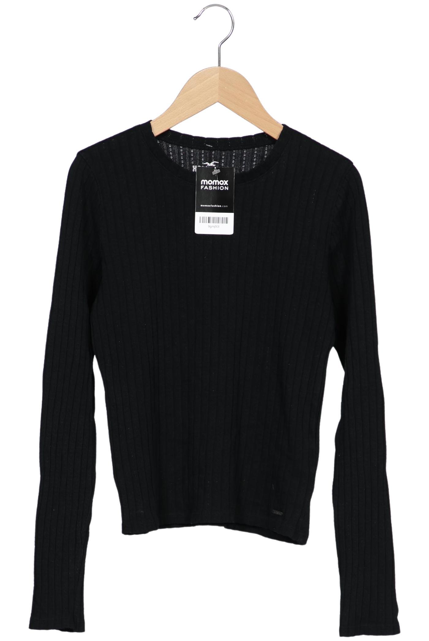 

Hollister Damen Langarmshirt, schwarz, Gr. 36