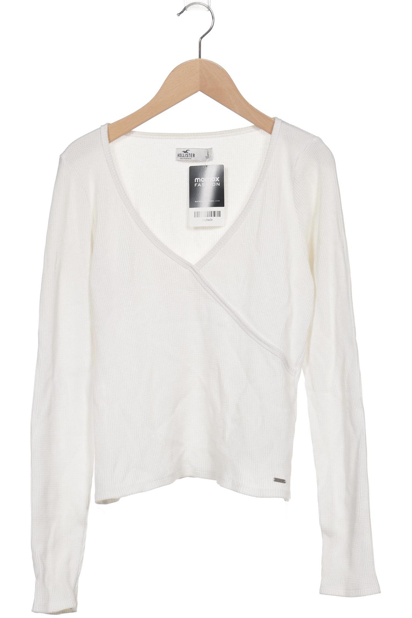 

Hollister Damen Langarmshirt, weiß, Gr. 42