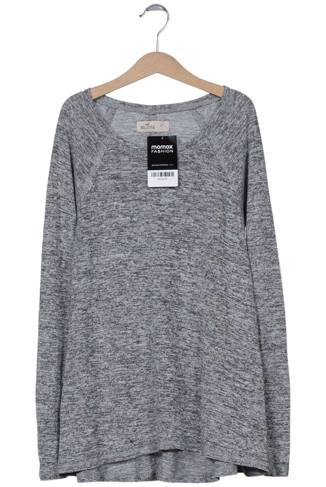 

Hollister Damen Langarmshirt, grau, Gr. 34