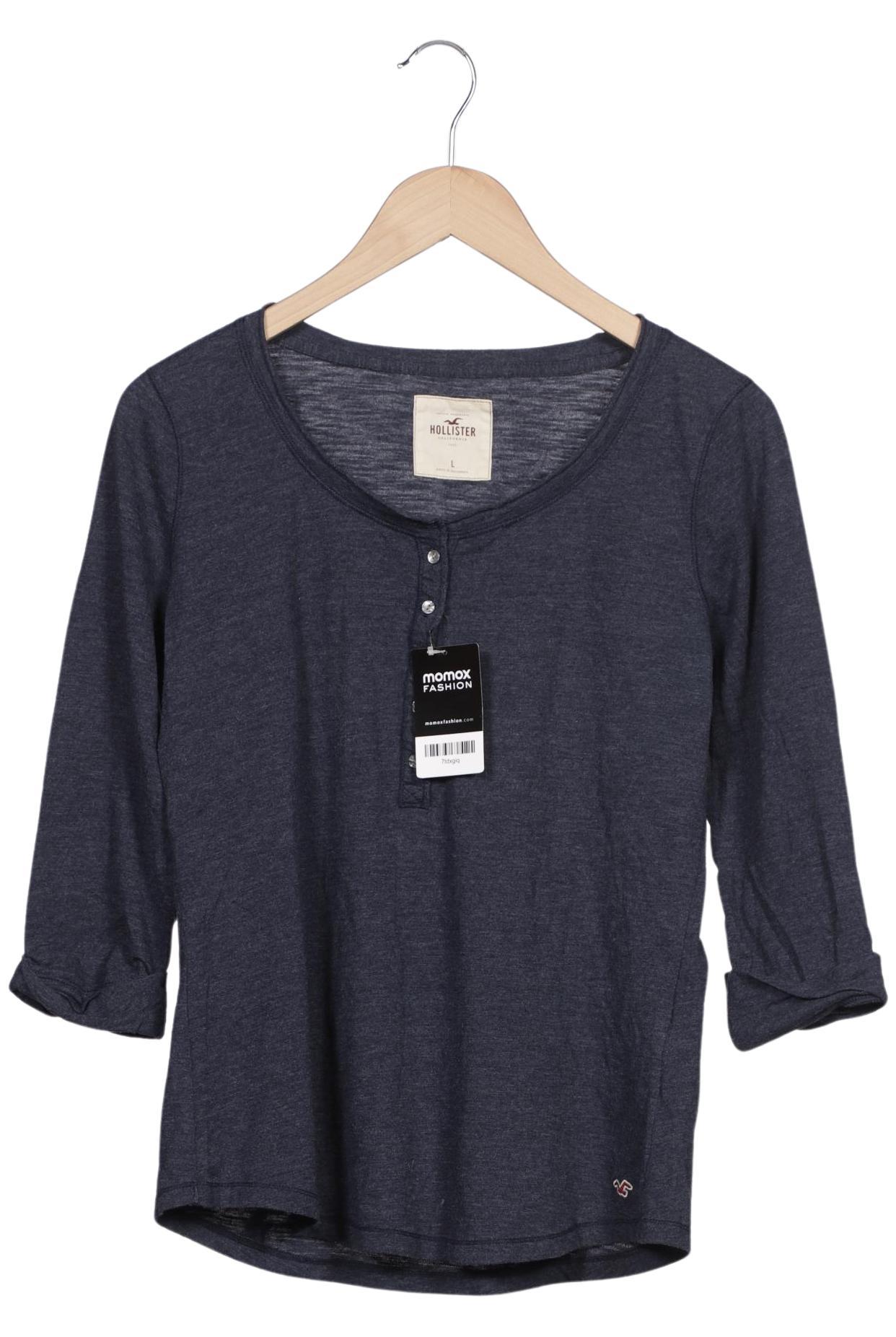 

Hollister Damen Langarmshirt, marineblau, Gr. 42