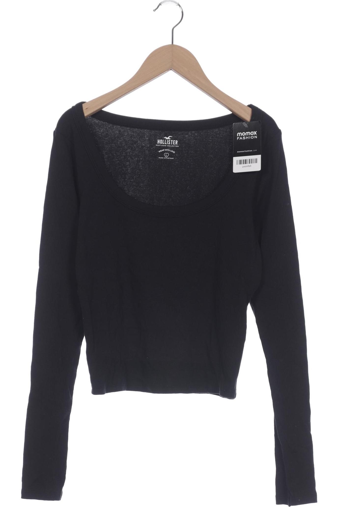 

Hollister Damen Langarmshirt, schwarz, Gr. 42