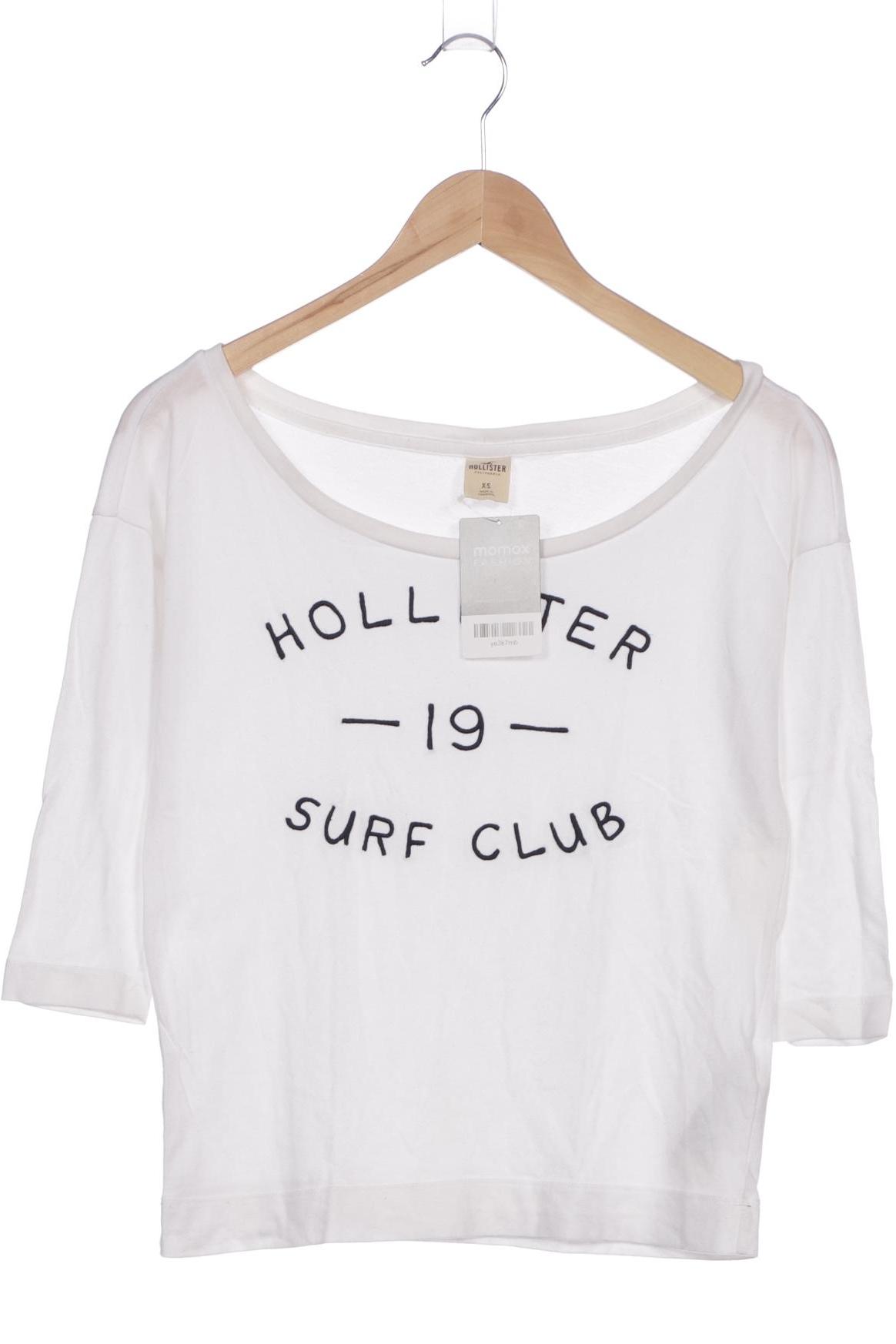 

Hollister Damen Langarmshirt, weiß, Gr. 34