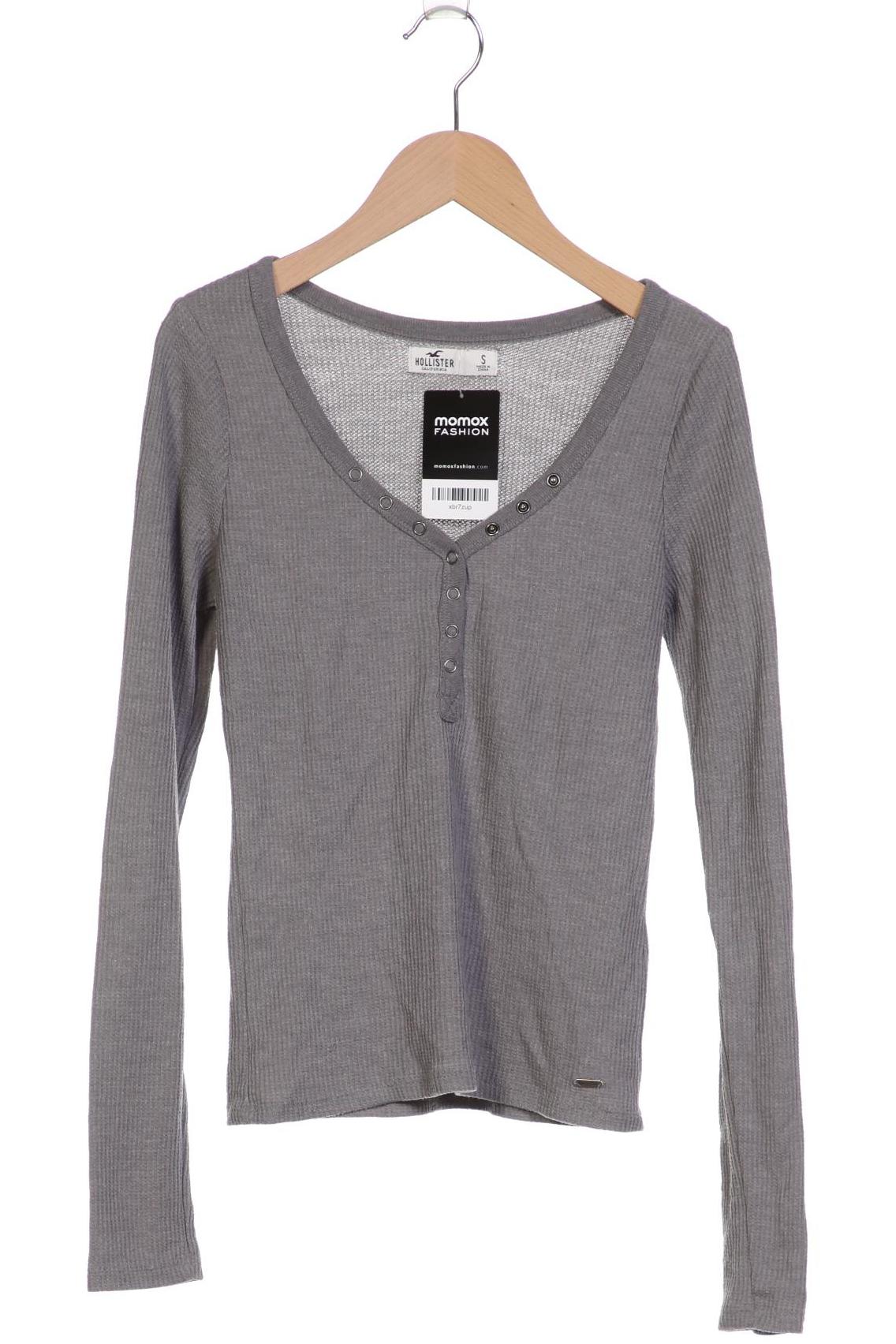 

Hollister Damen Langarmshirt, grau, Gr. 36