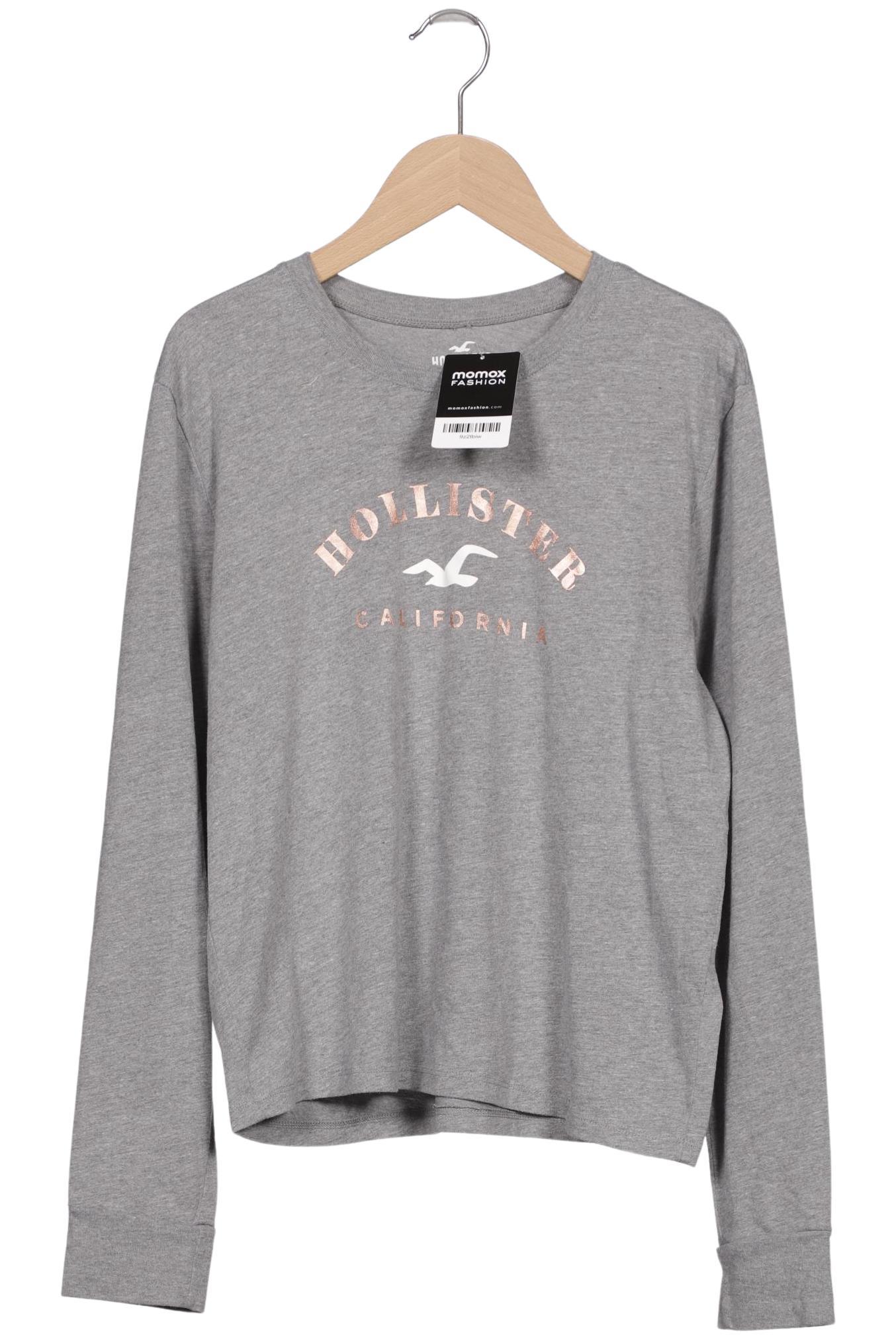 

Hollister Damen Langarmshirt, grau, Gr. 34