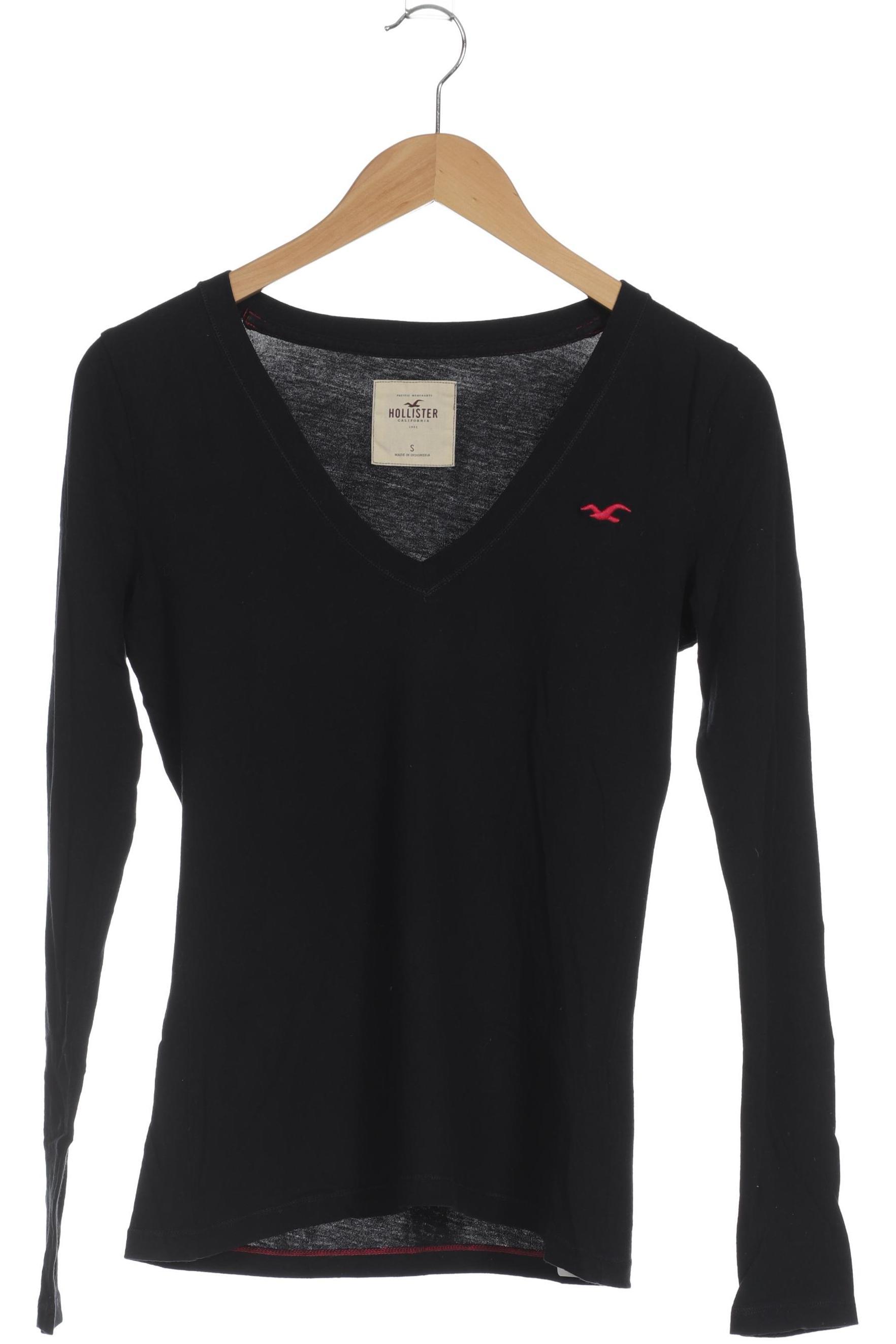 

Hollister Damen Langarmshirt, schwarz, Gr.
