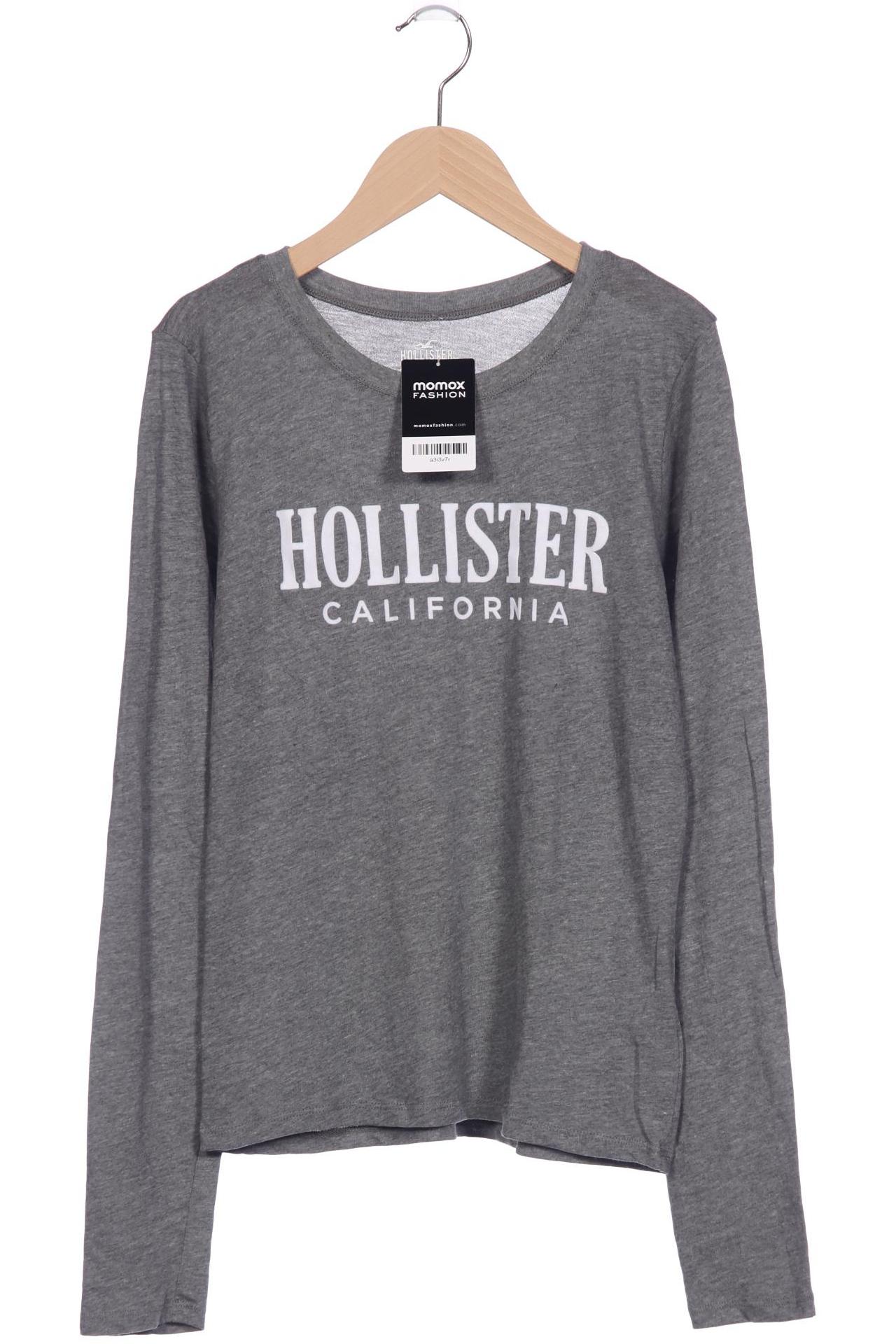 

Hollister Damen Langarmshirt, grau, Gr. 42
